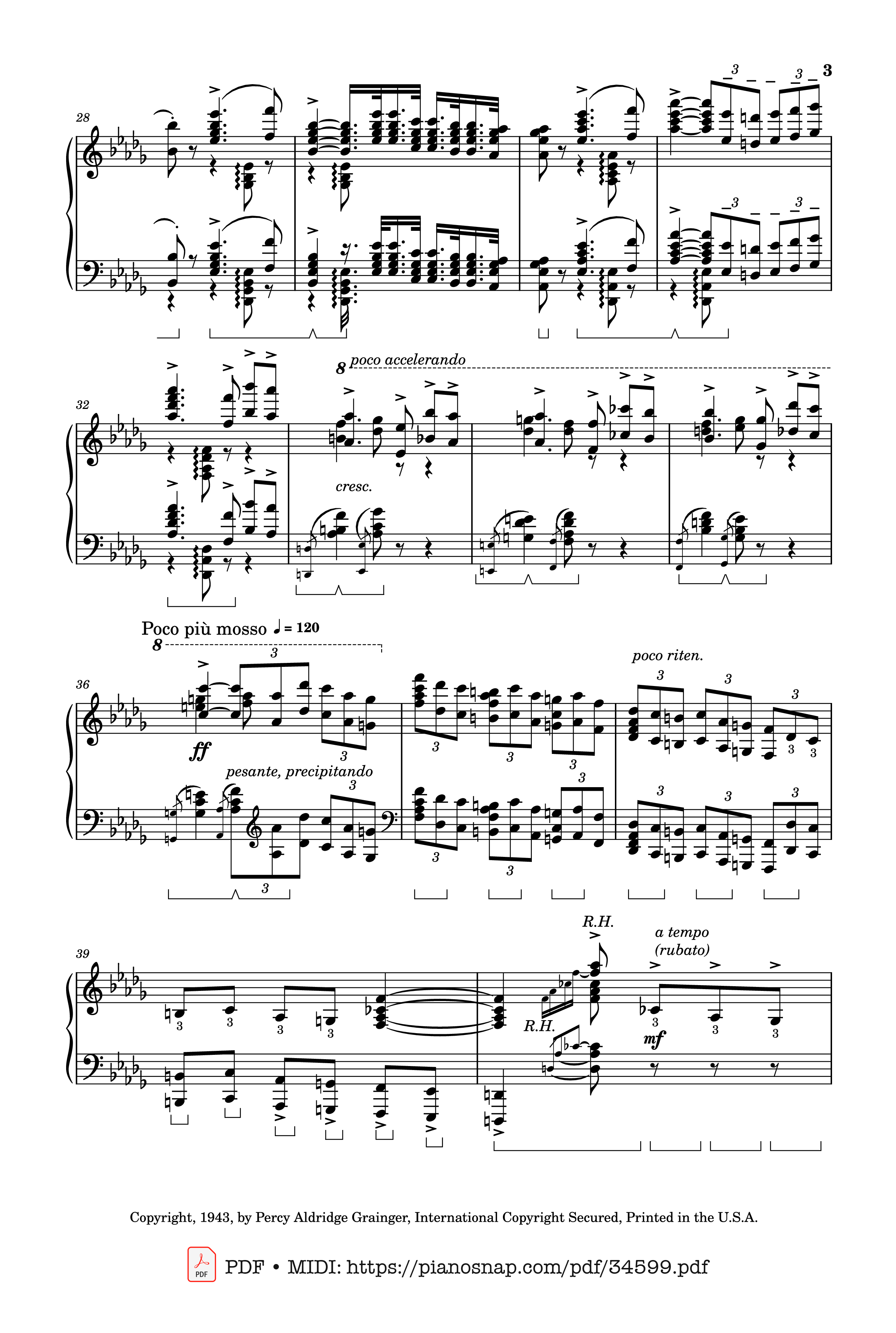 Page 3 of Sheet music PDF Piano Tchaikovsky