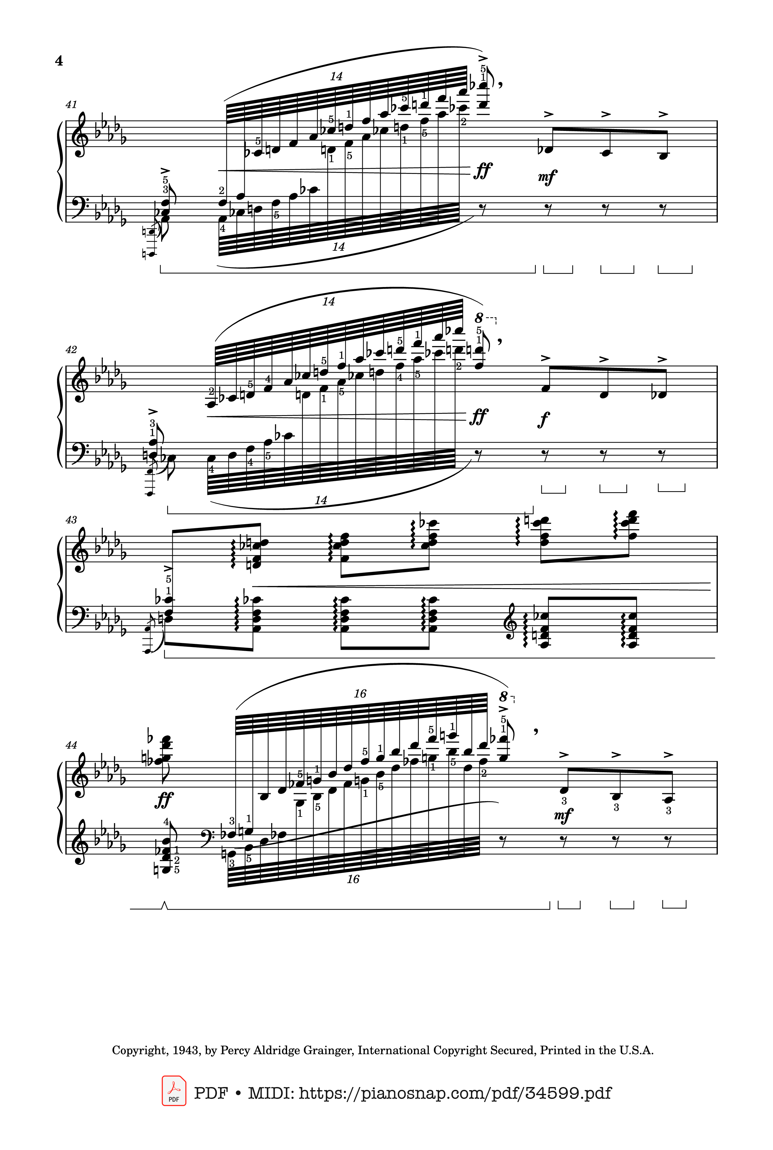 Page 4 of Sheet music PDF Piano Tchaikovsky