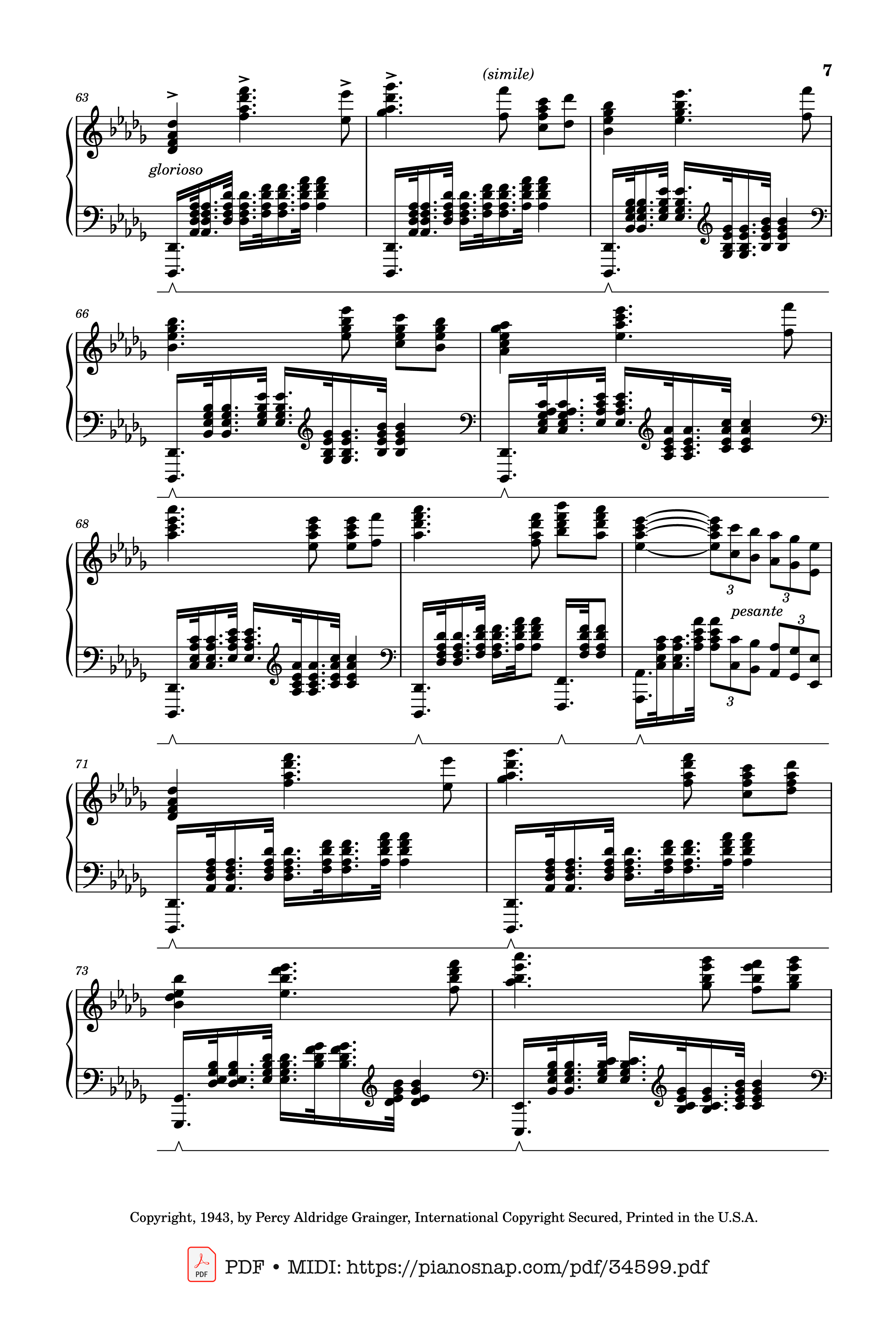 Page 7 of Sheet music PDF Piano Tchaikovsky