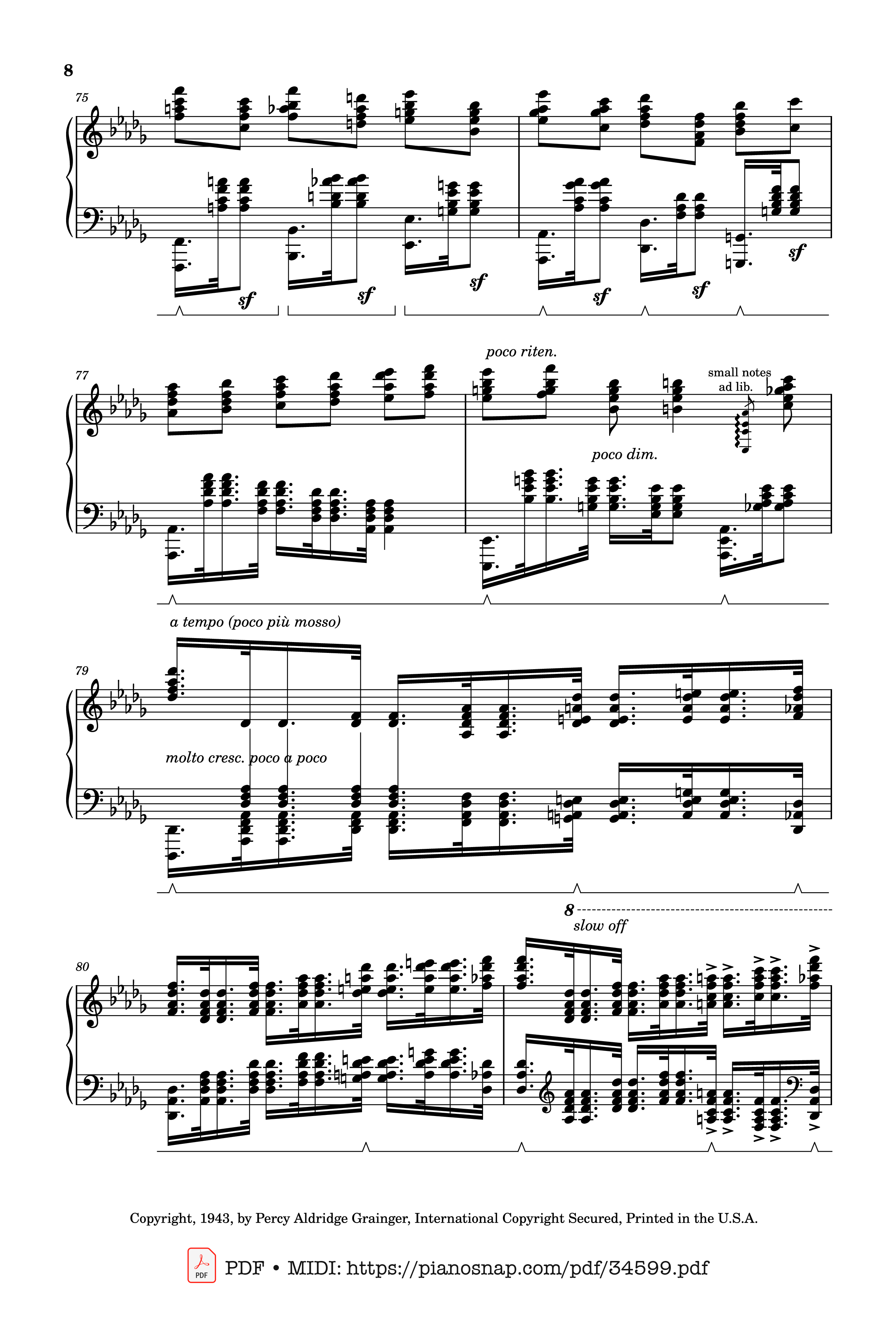 Page 8 of Sheet music PDF Piano Tchaikovsky