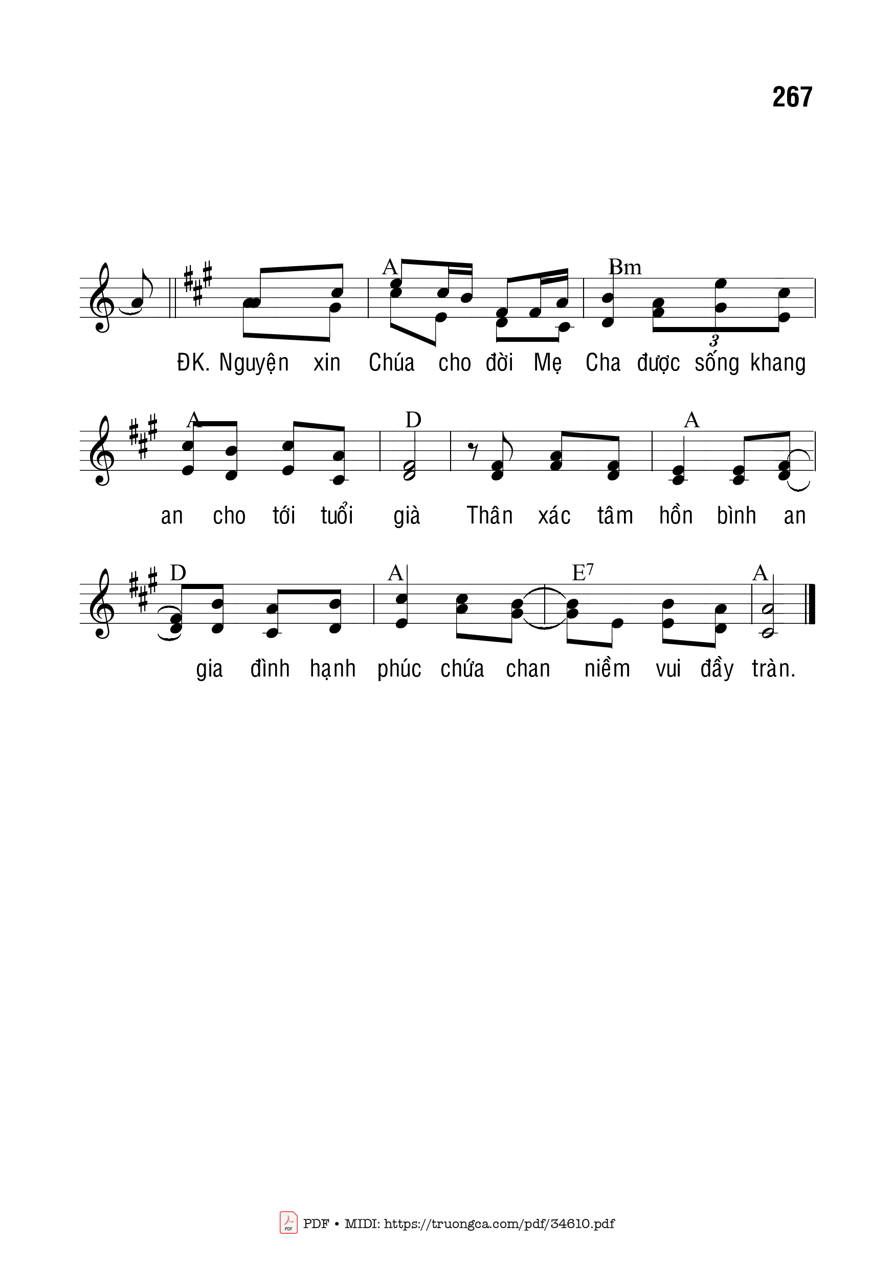 Page 2 of Sheet music PDF Cám Ơn Cha Mẹ - Bạch Vân