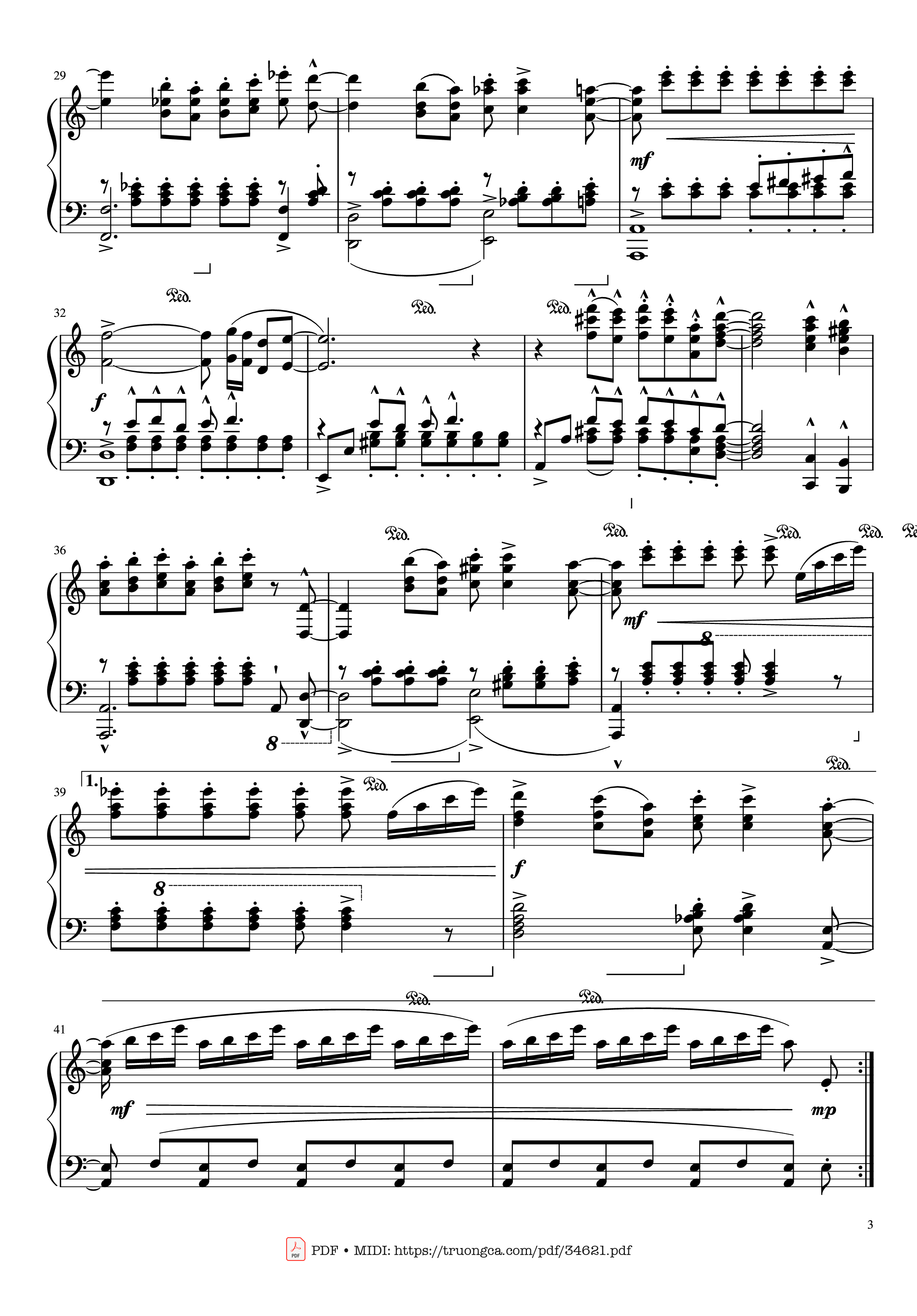 Page 3 of Sheet music PDF Piano Money money money Piano - ABBA