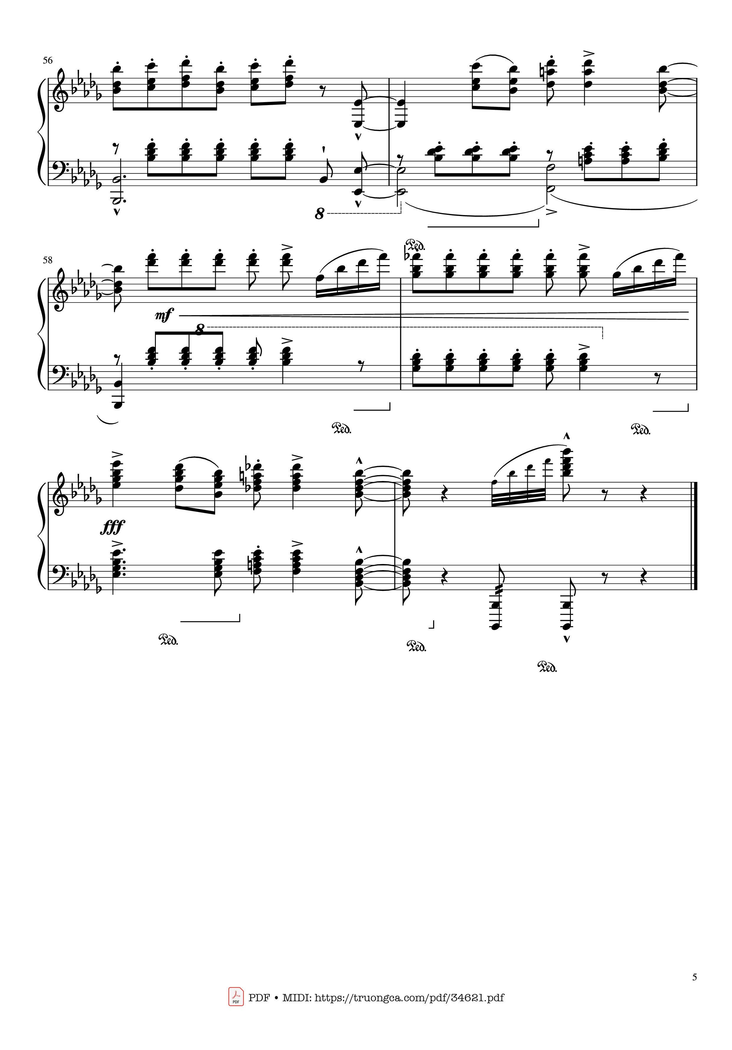 Page 5 of Sheet music PDF Piano Money money money Piano - ABBA