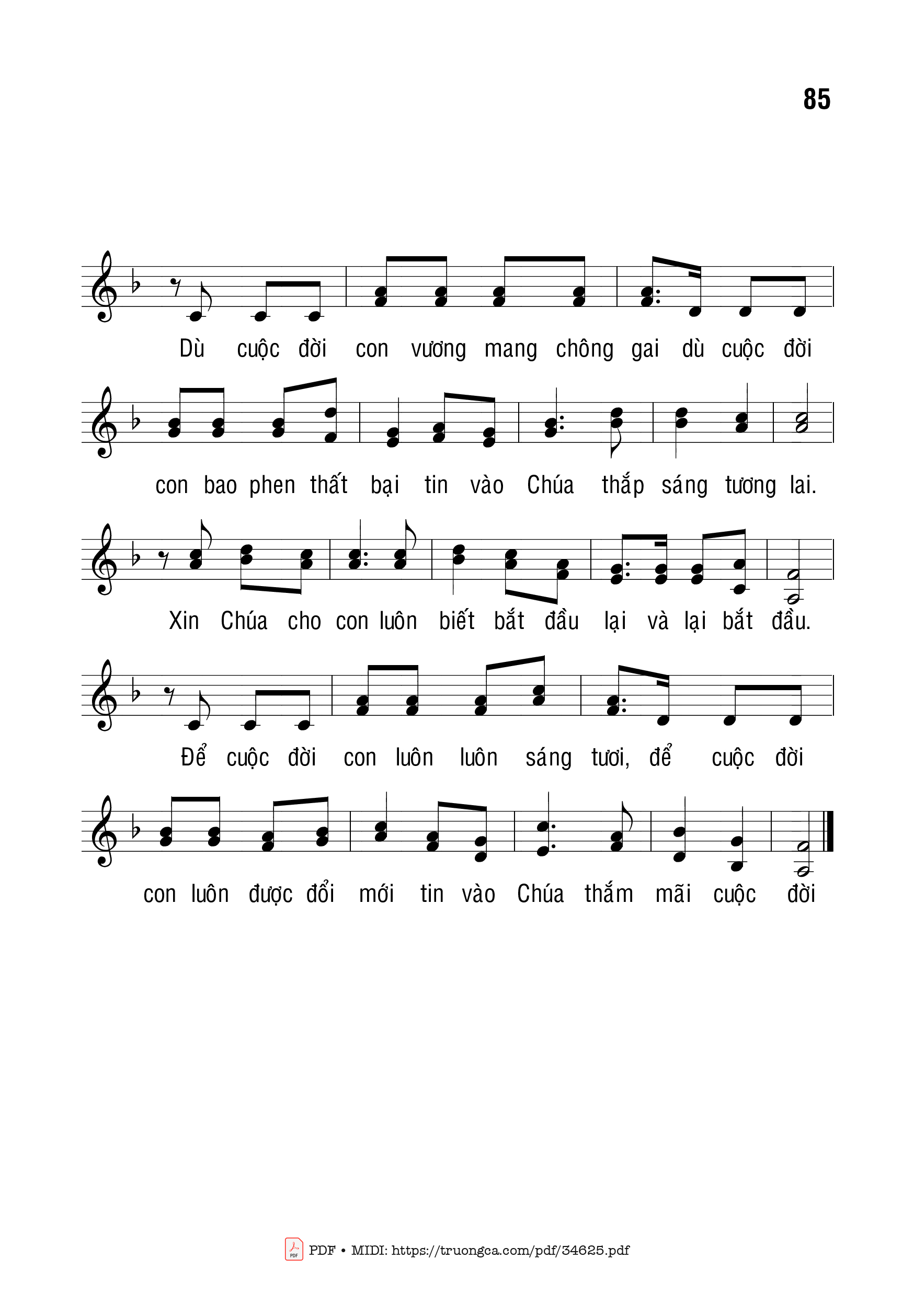 Page 2 of Sheet music PDF Biết Bắt Đầu Lại - Bạch Vân