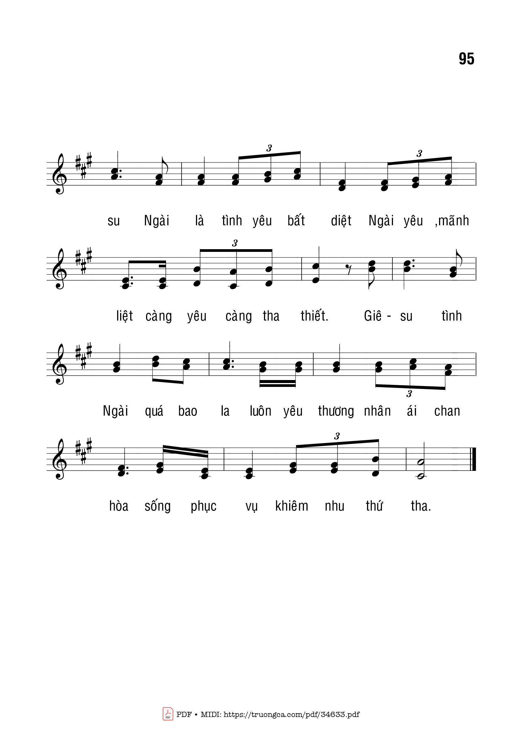Page 2 of Sheet music PDF Tình Bất Diệt - Bạch Vân