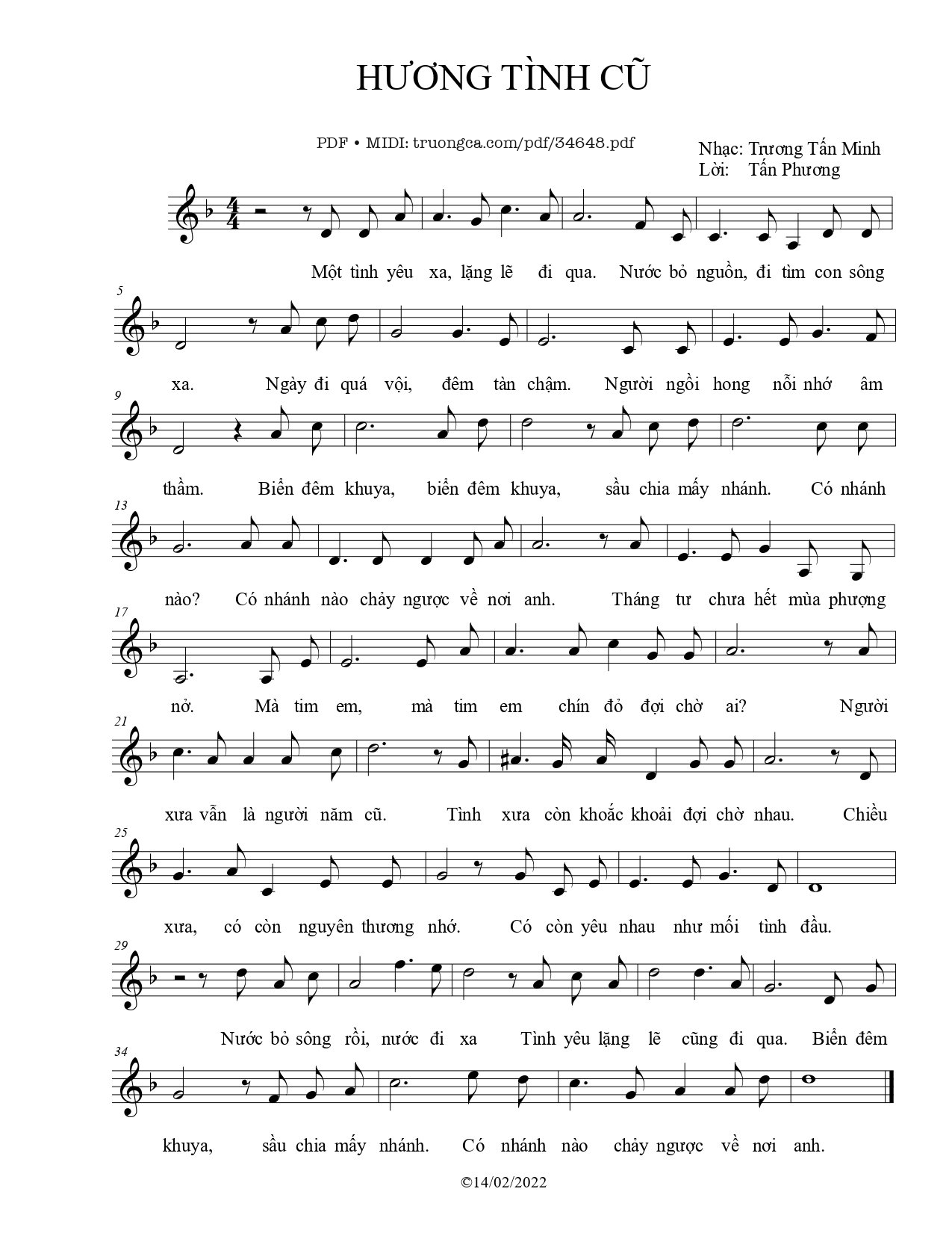 Hương tình cũ - Trương Tấn Minh