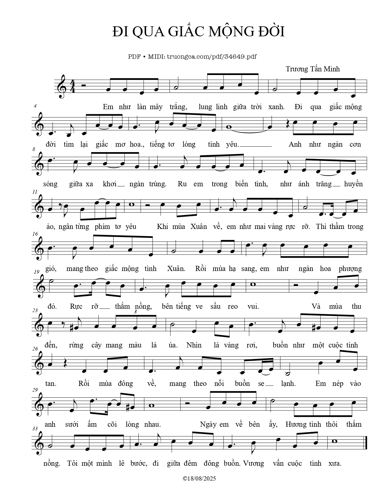 Đi qua giấc mộng đời