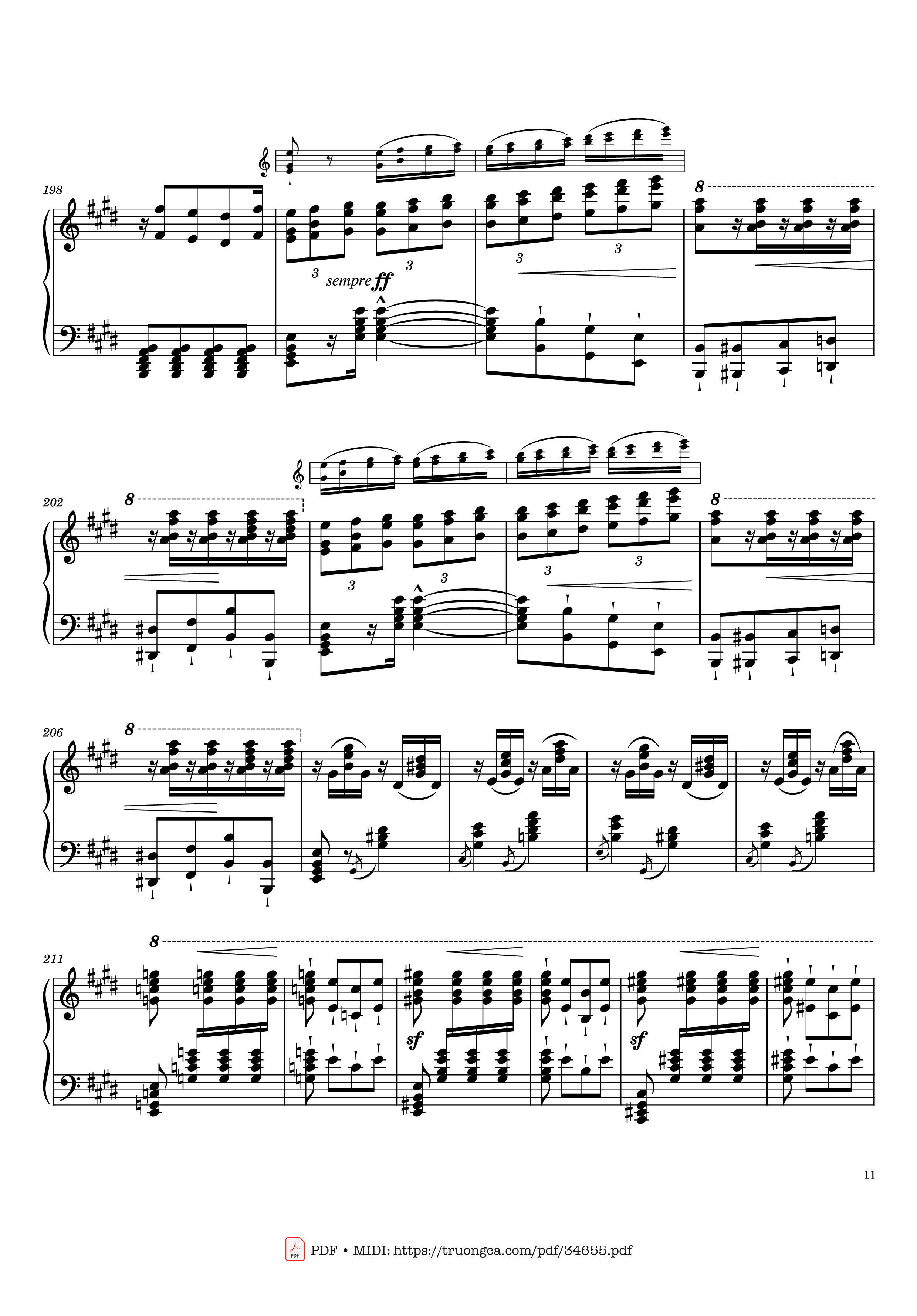 Page 11 of Sheet music PDF Piano William Tell Overture Piano - Gioachino Rossini
