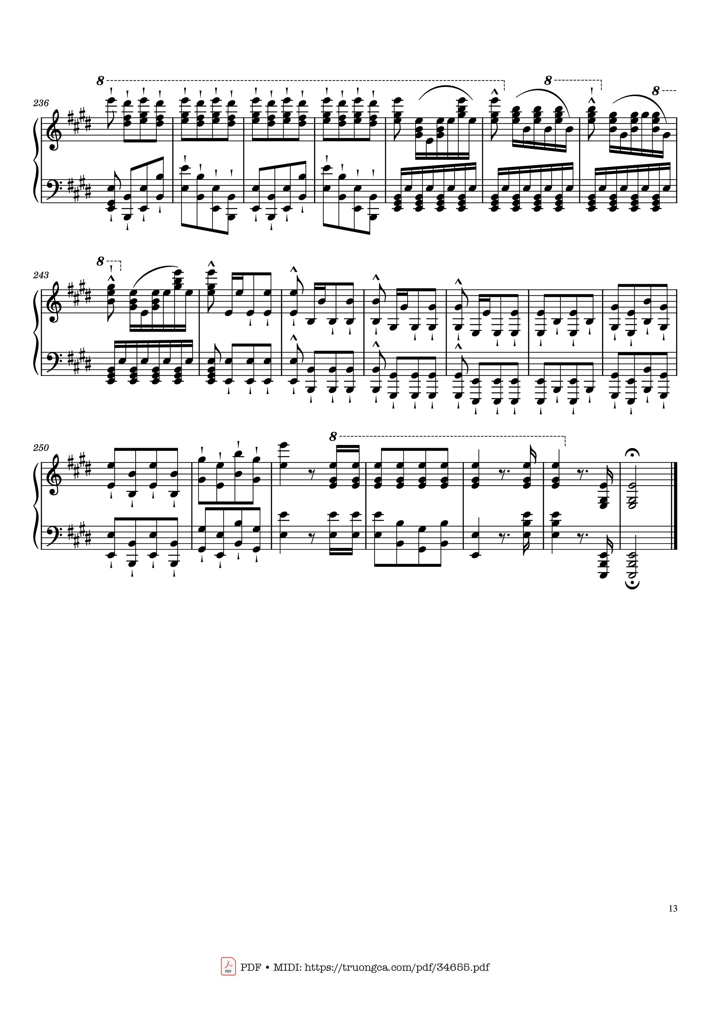 Page 13 of Sheet music PDF Piano William Tell Overture Piano - Gioachino Rossini