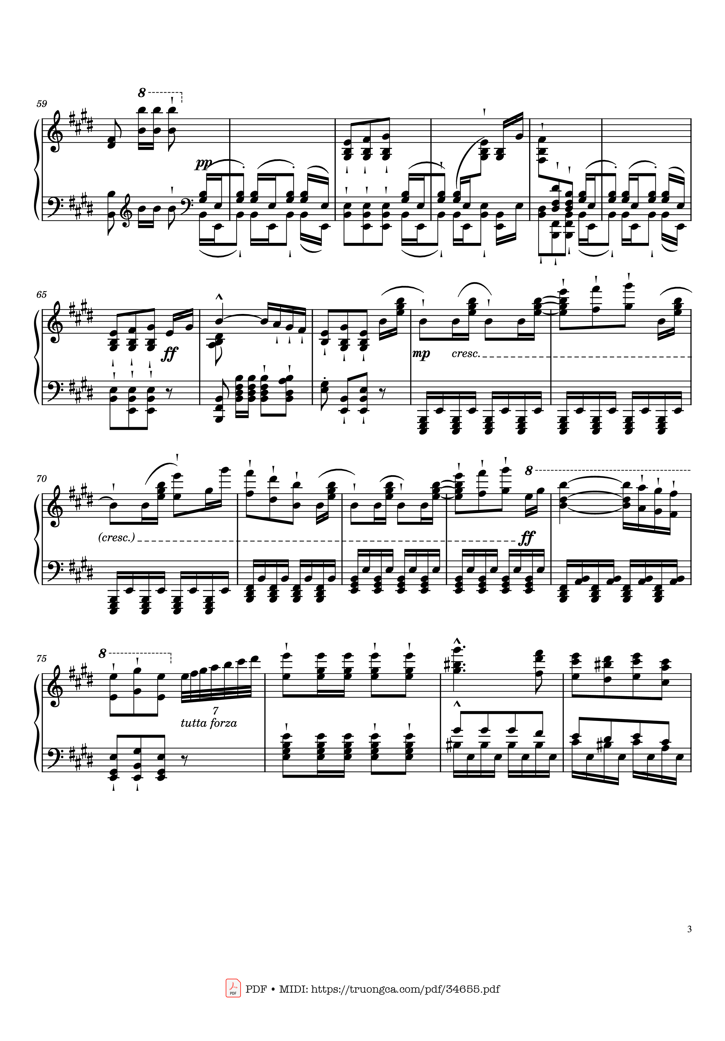 Page 3 of Sheet music PDF Piano William Tell Overture Piano - Gioachino Rossini