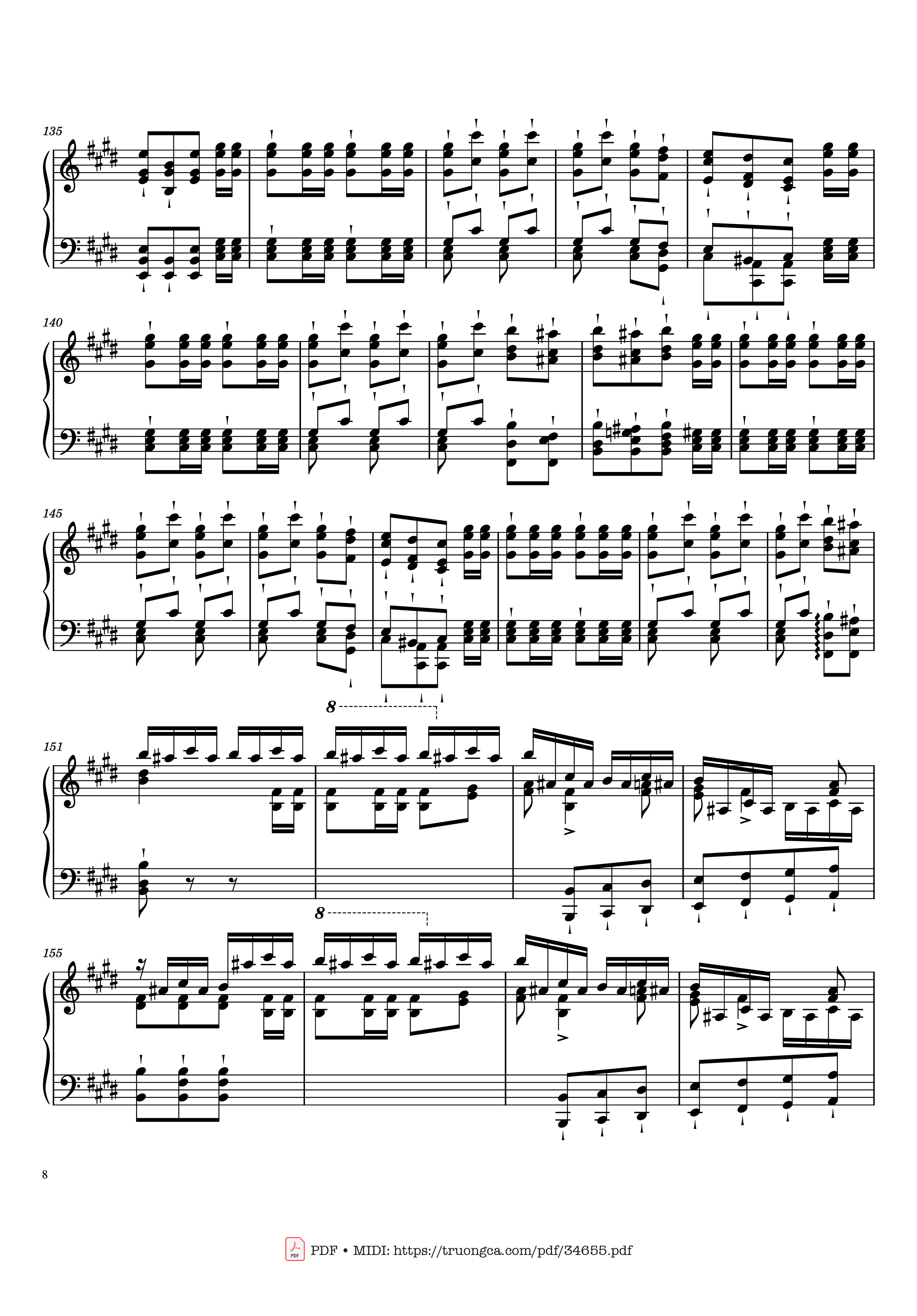 Page 8 of Sheet music PDF Piano William Tell Overture Piano - Gioachino Rossini
