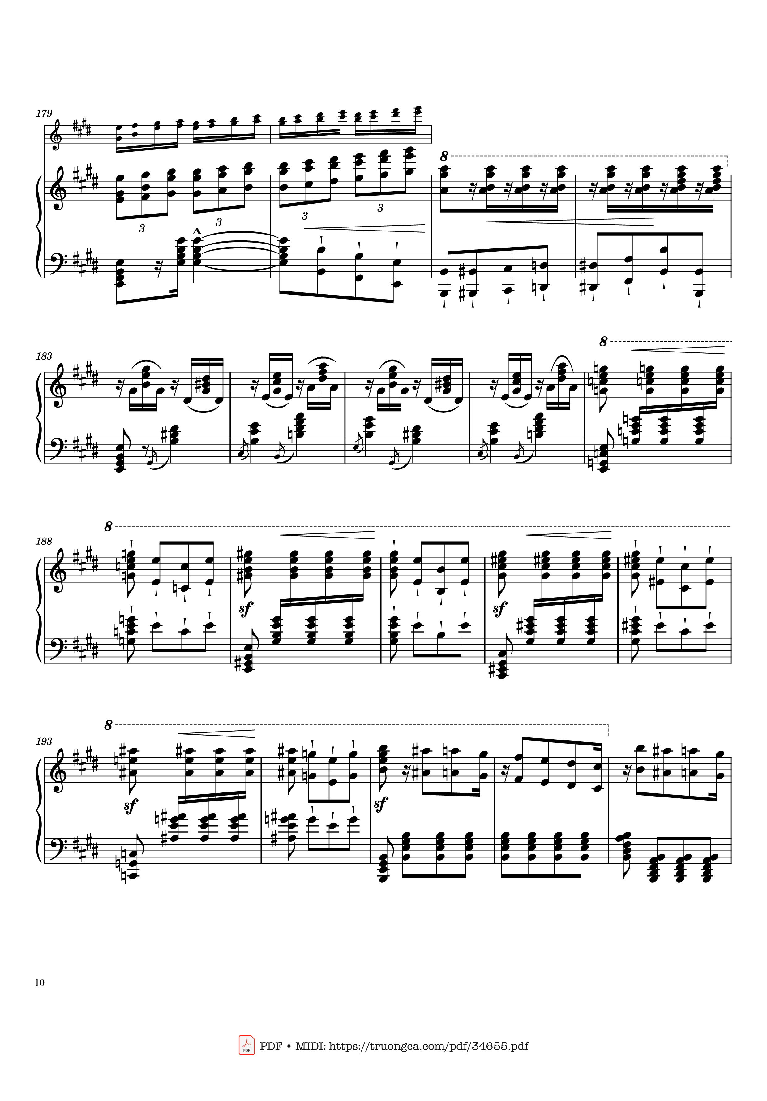 Page 10 of Sheet music PDF Piano William Tell Overture Piano - Gioachino Rossini