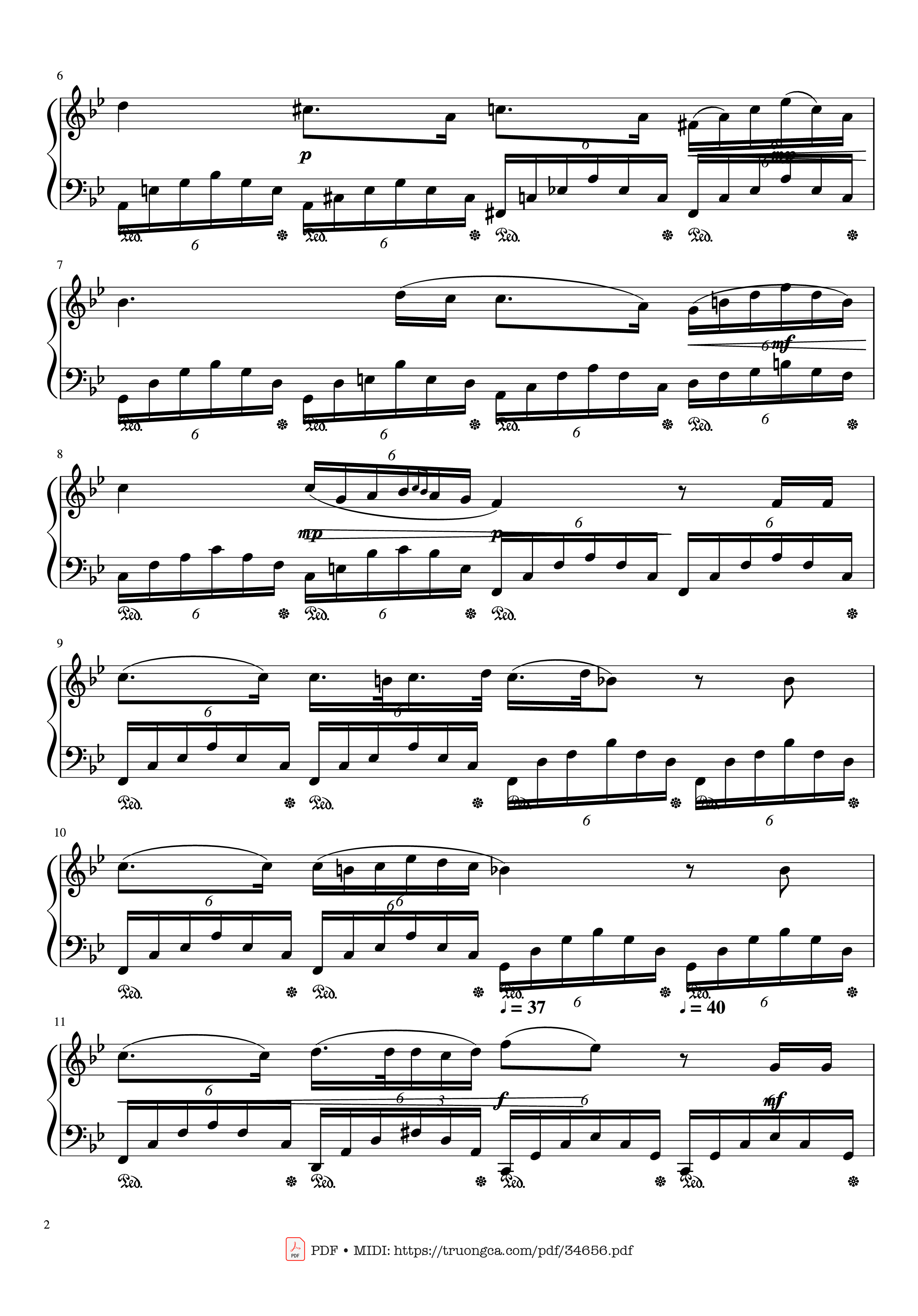 Page 2 of Sheet music PDF Piano Ave Maria - Schubert, Piano - Franz Schubert