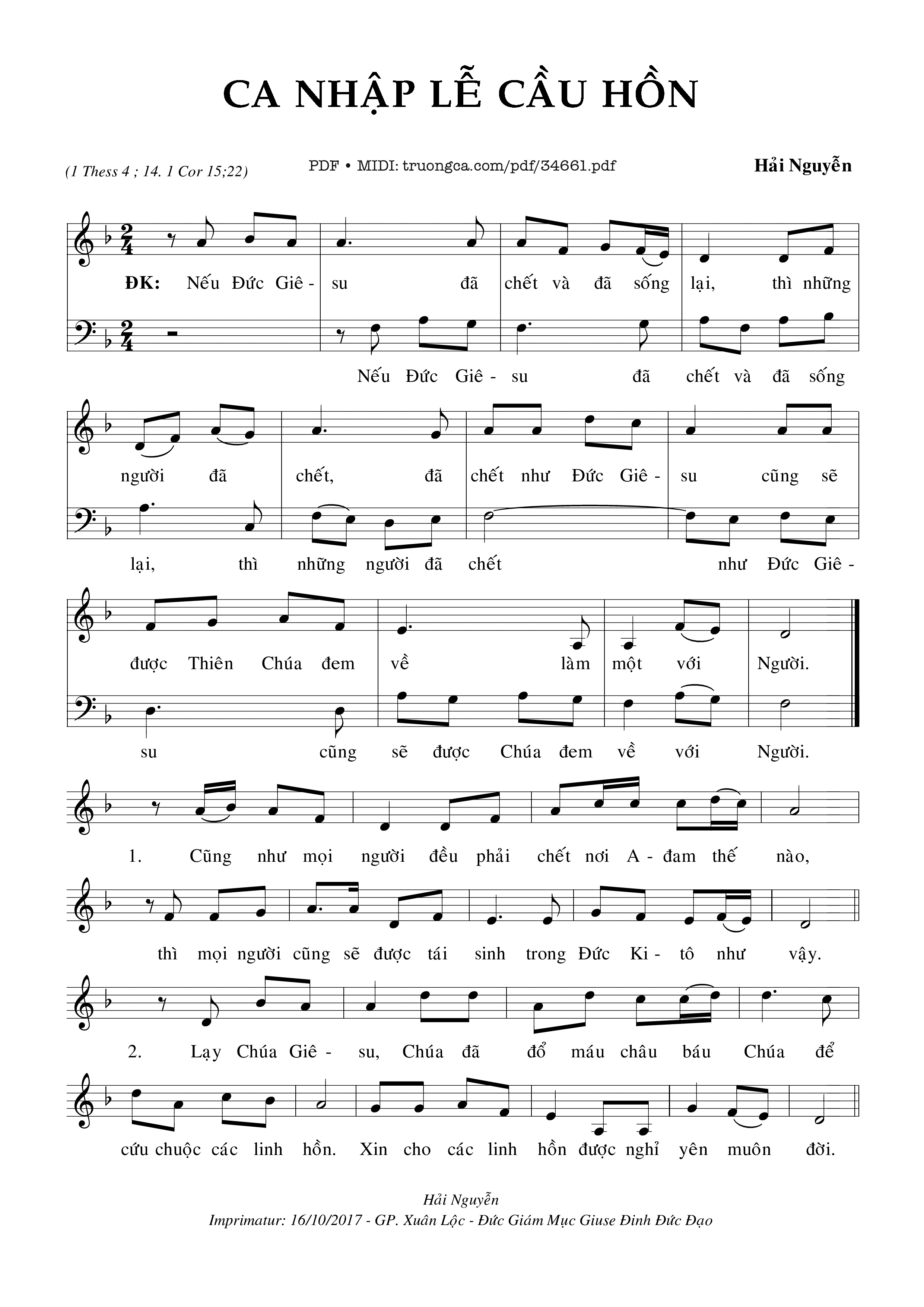 Ca Nhập Lễ Cầu Hồn