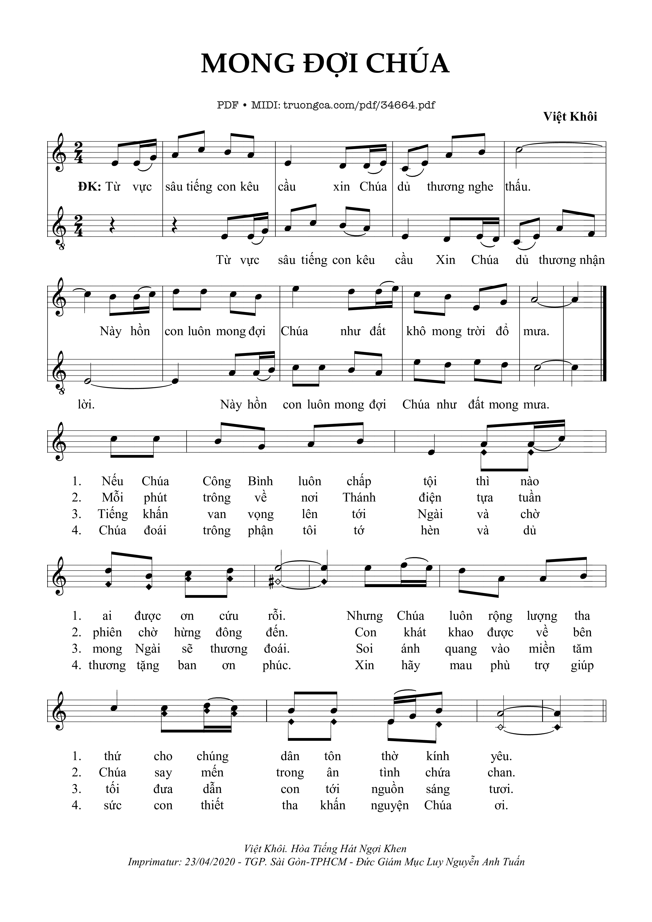 Mong Đợi Chúa - Việt Khôi