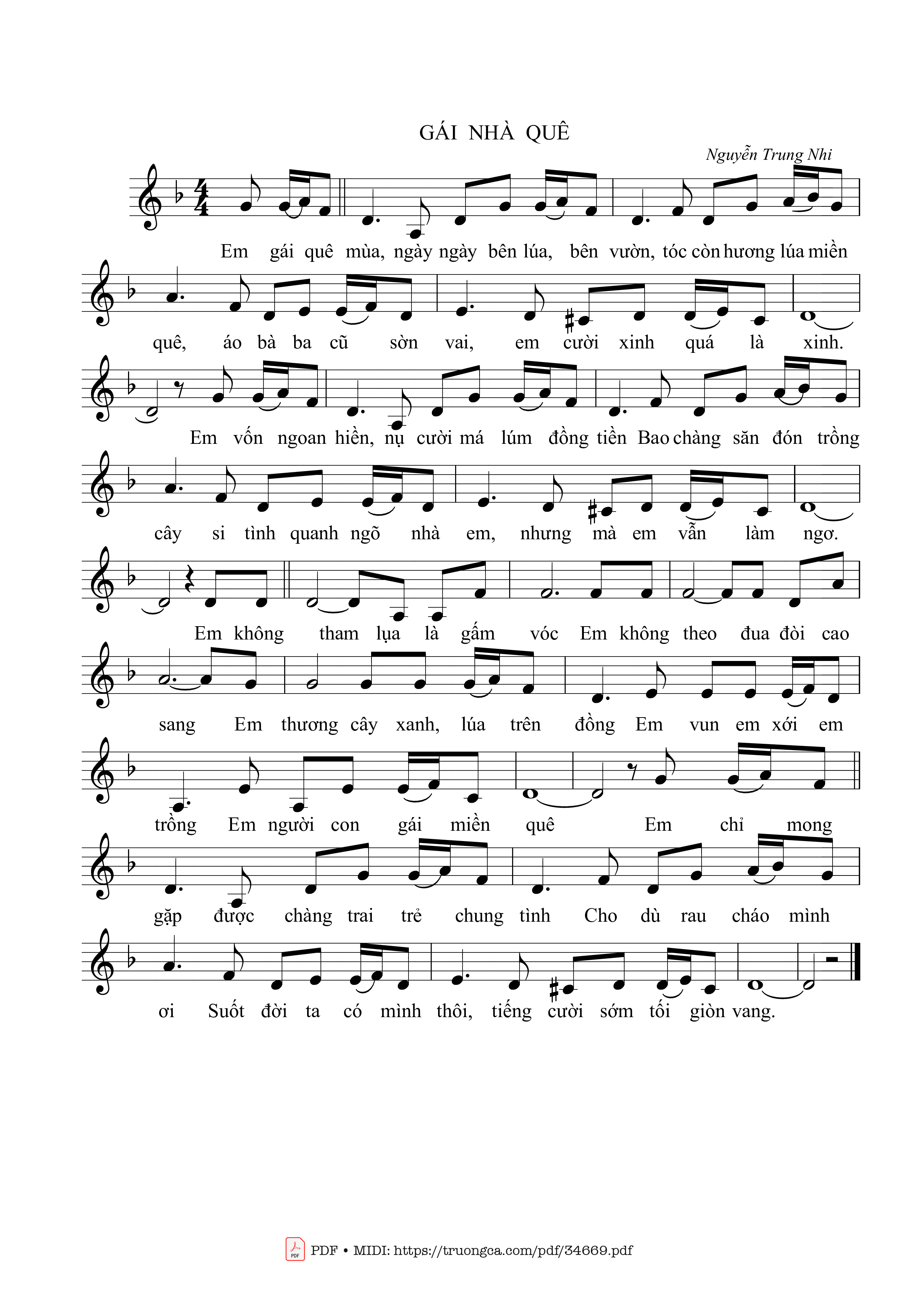 Gái nhà quê - Nguyễn Trung Nhi