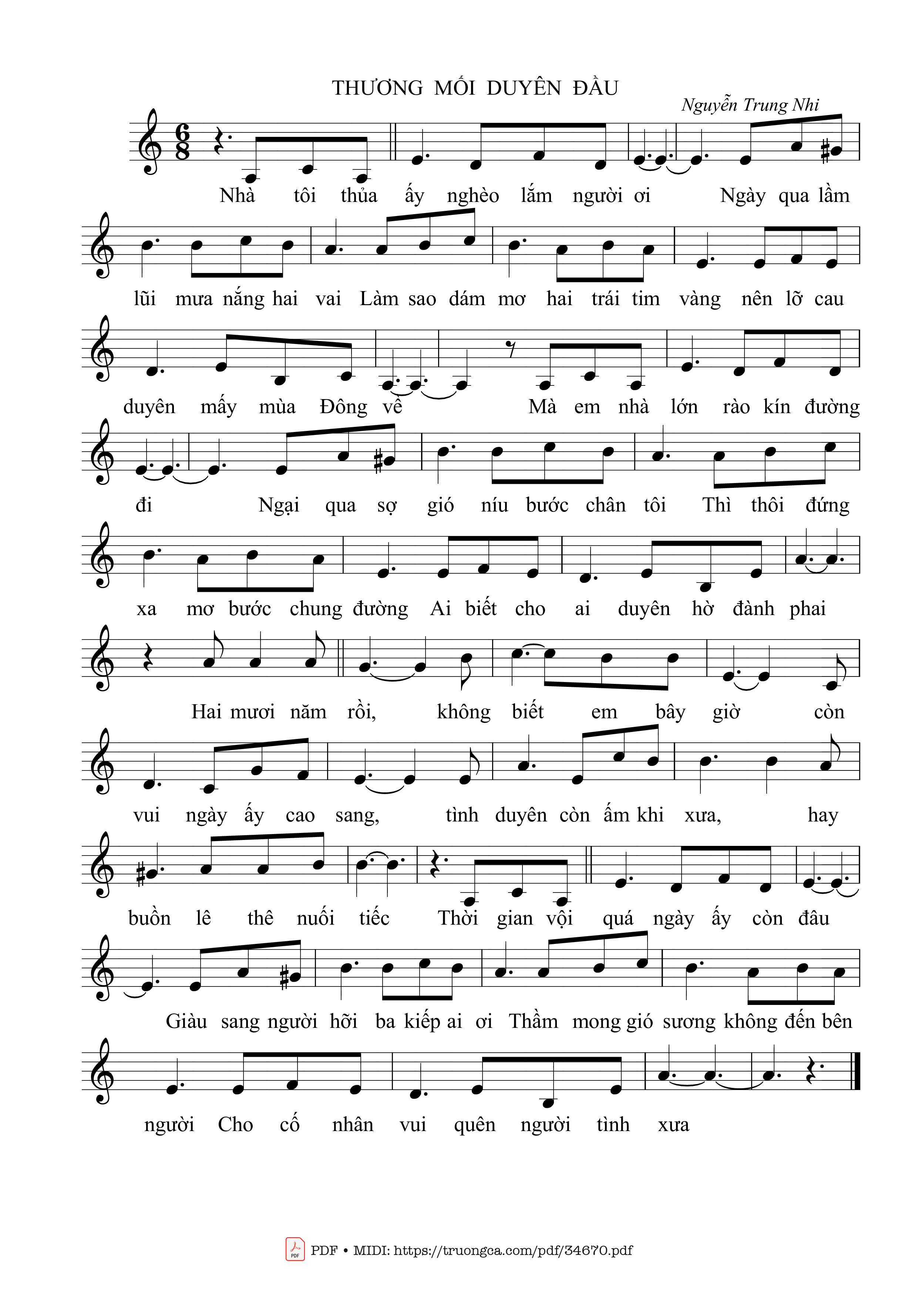 Thương mối duyên đầu