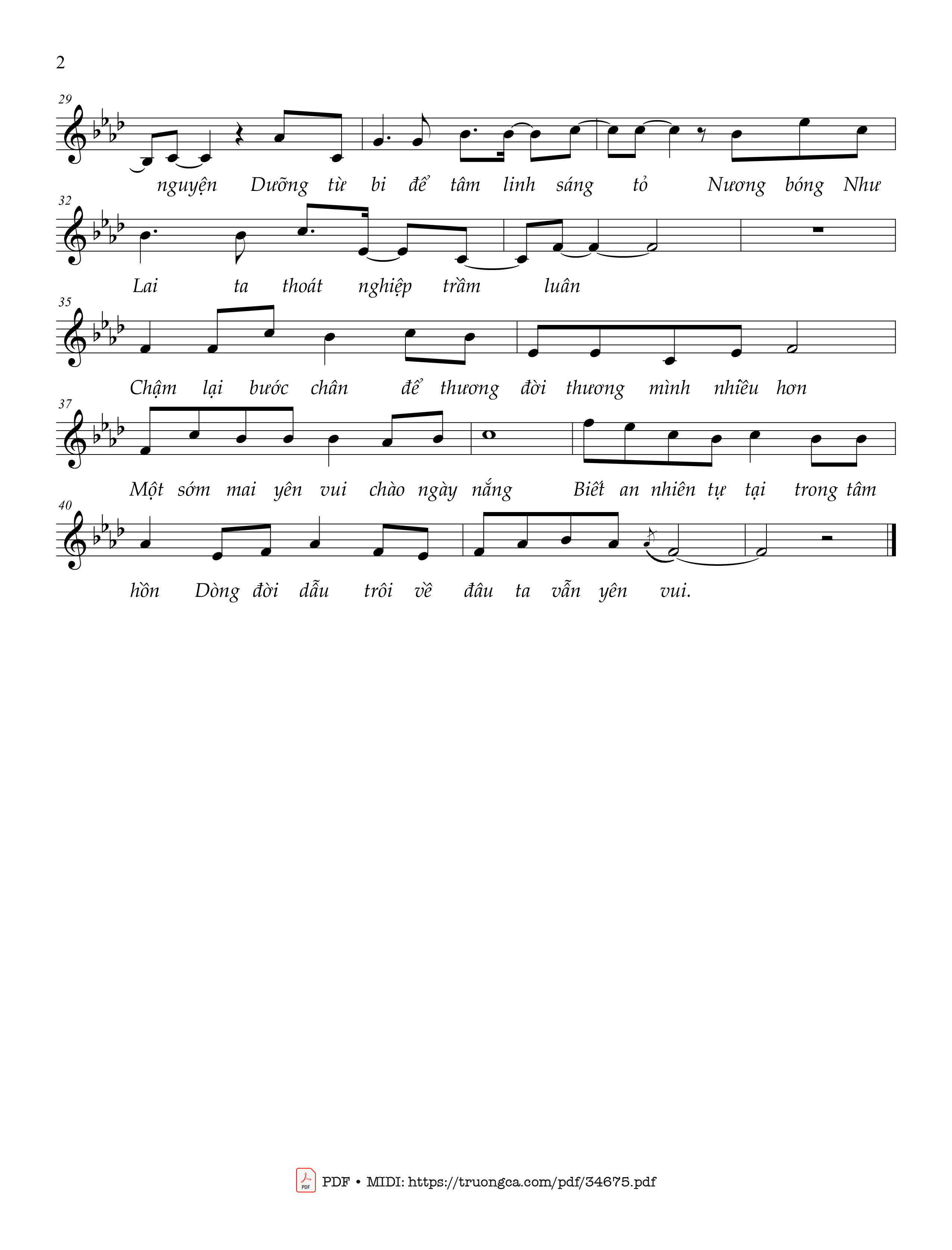 Page 2 of Sheet music PDF Bước giữa dòng đời - Lê Thúy Hằng