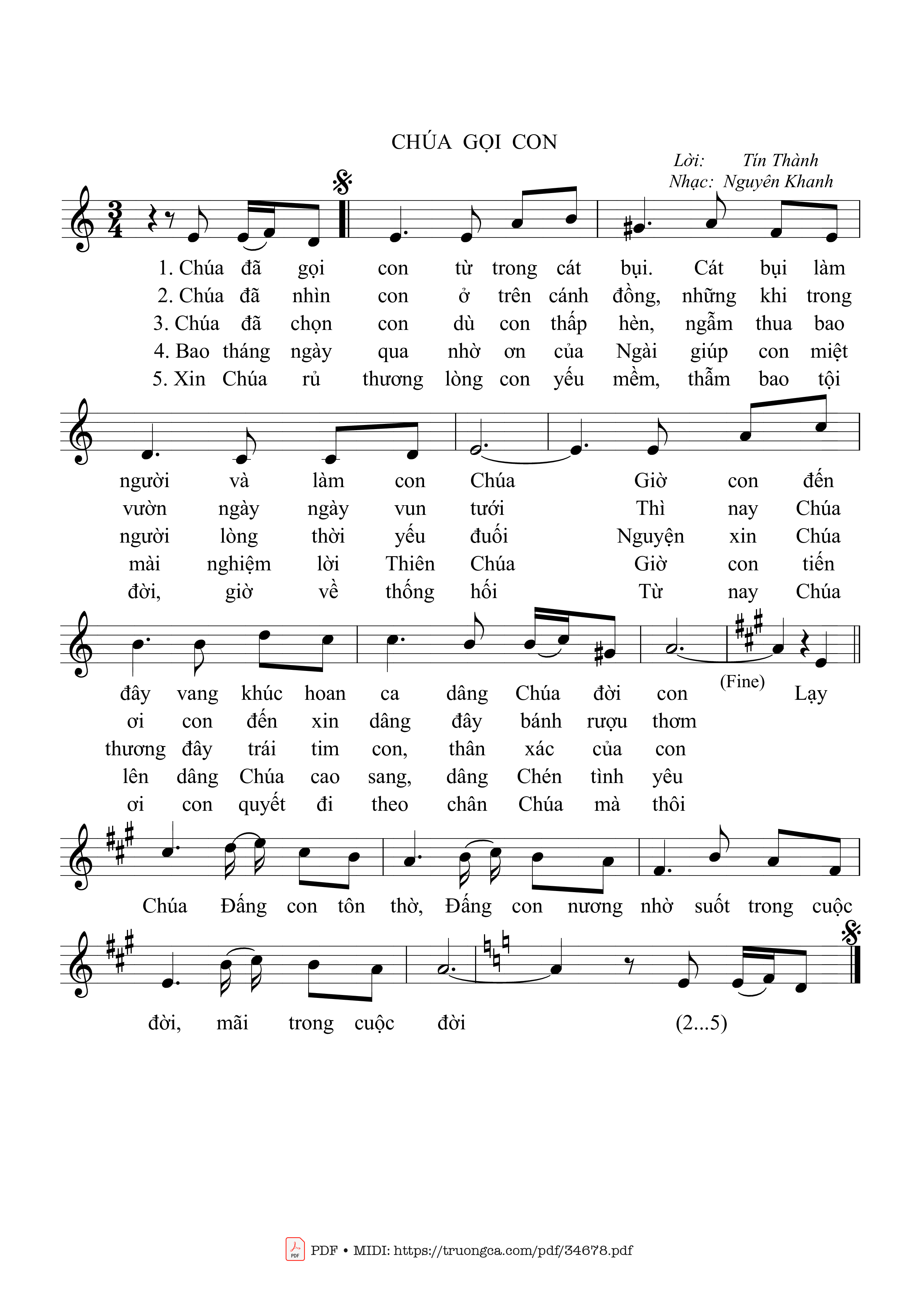 Chúa gọi con - Nguyên Khanh