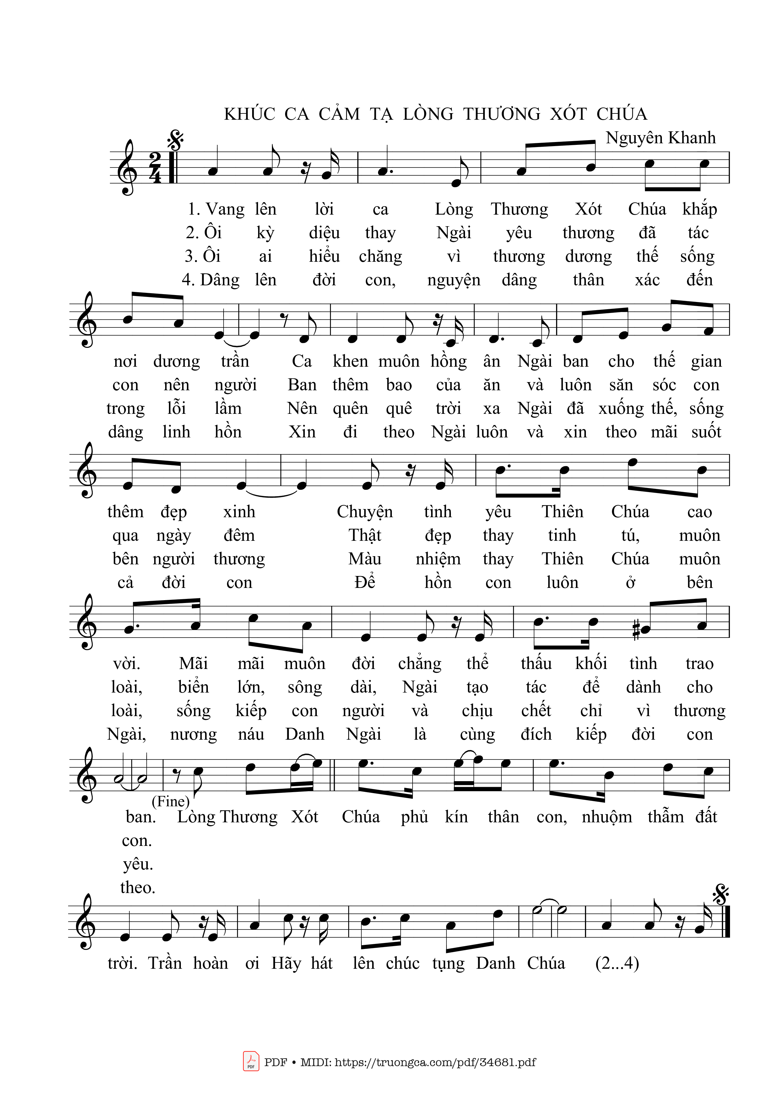 Khúc ca cảm tạ lòng thương xót Chúa