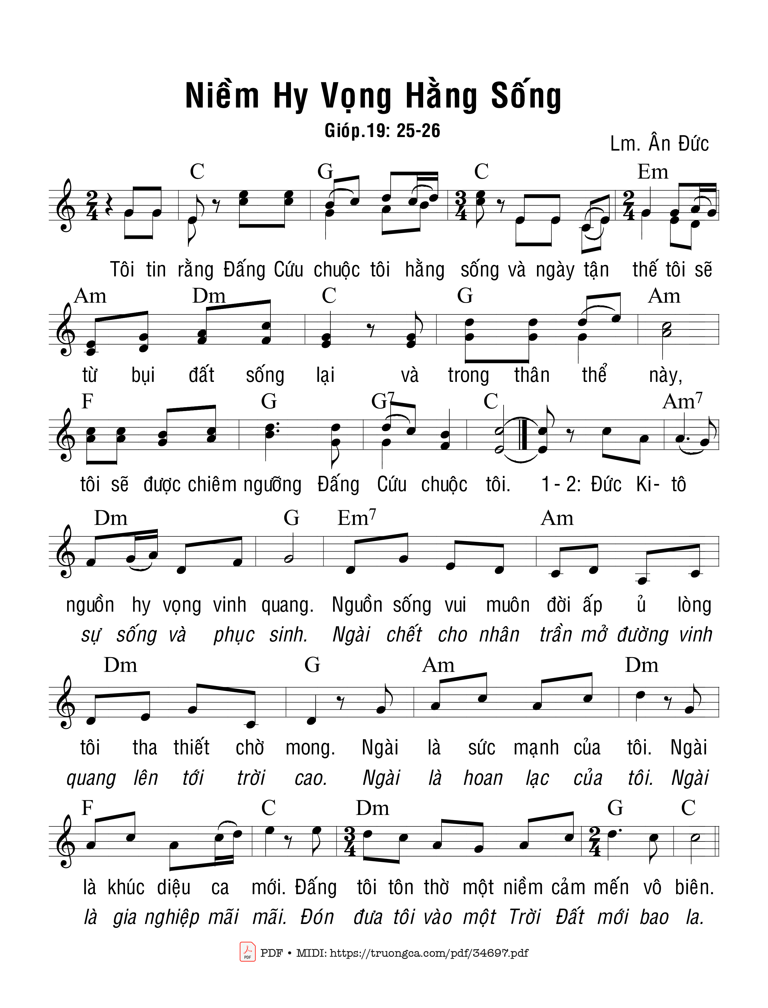 Niềm Hy Vọng Hằng Sống