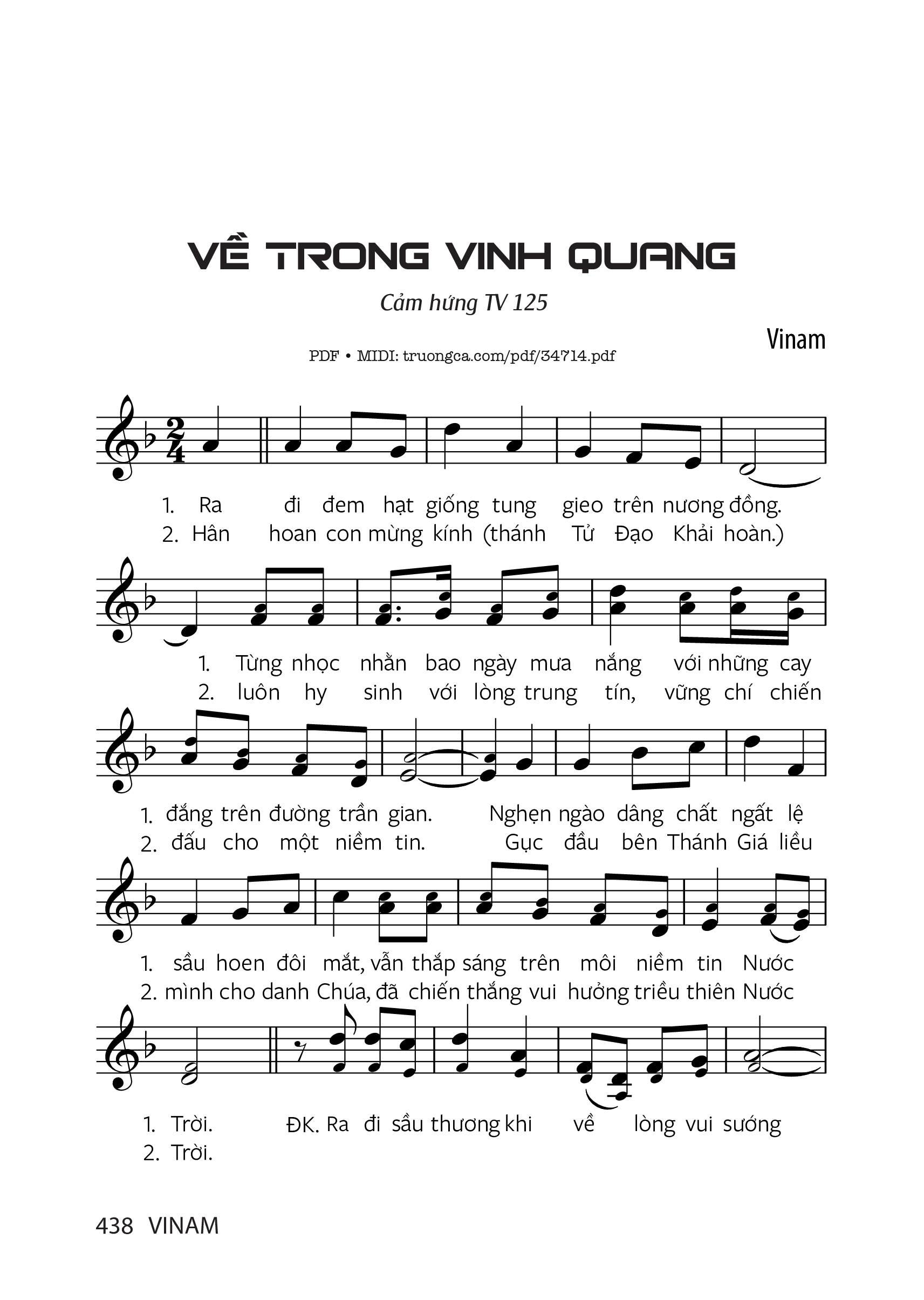 Về Trong Vinh Quang