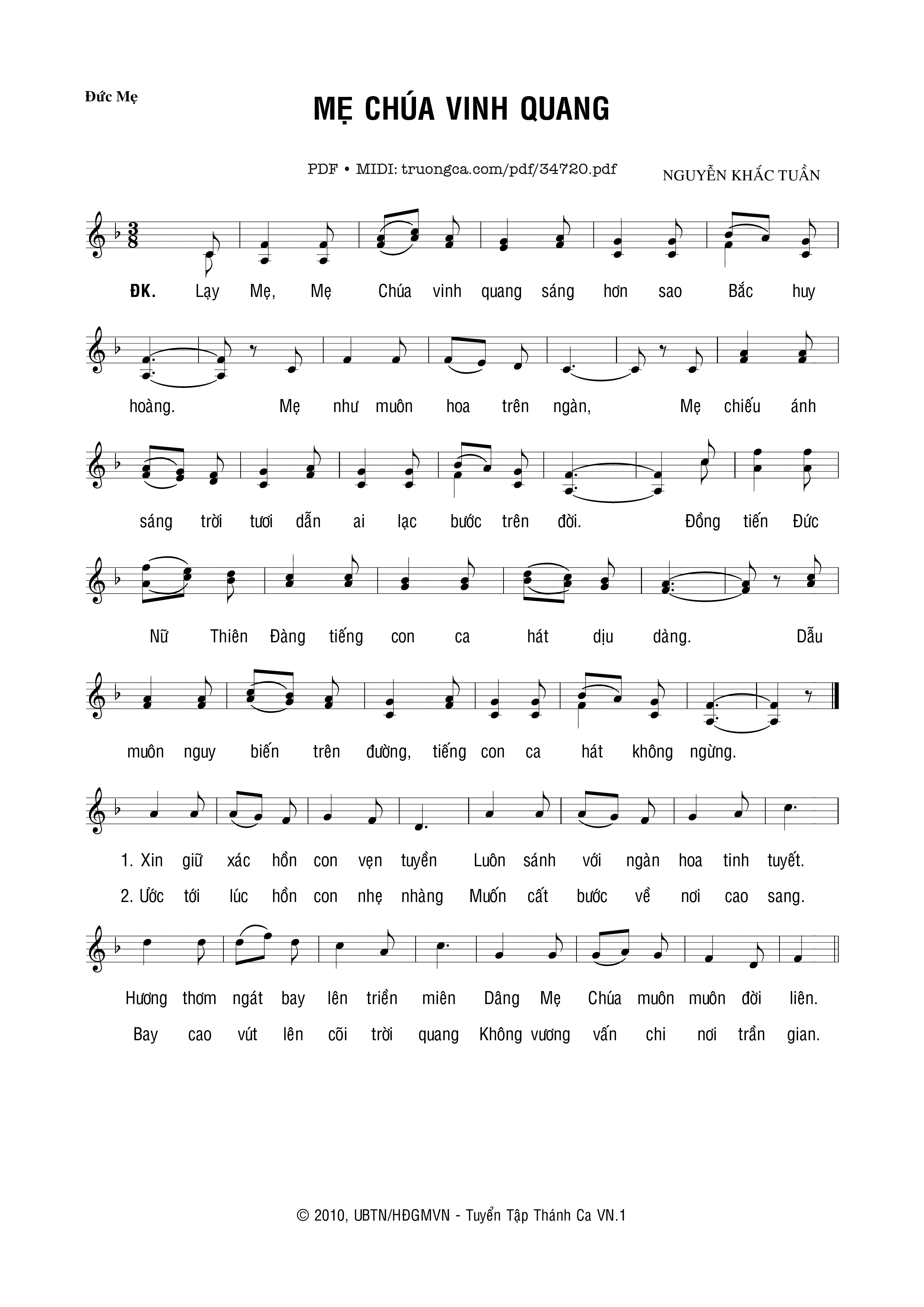 Mẹ Chúa Vinh Quang