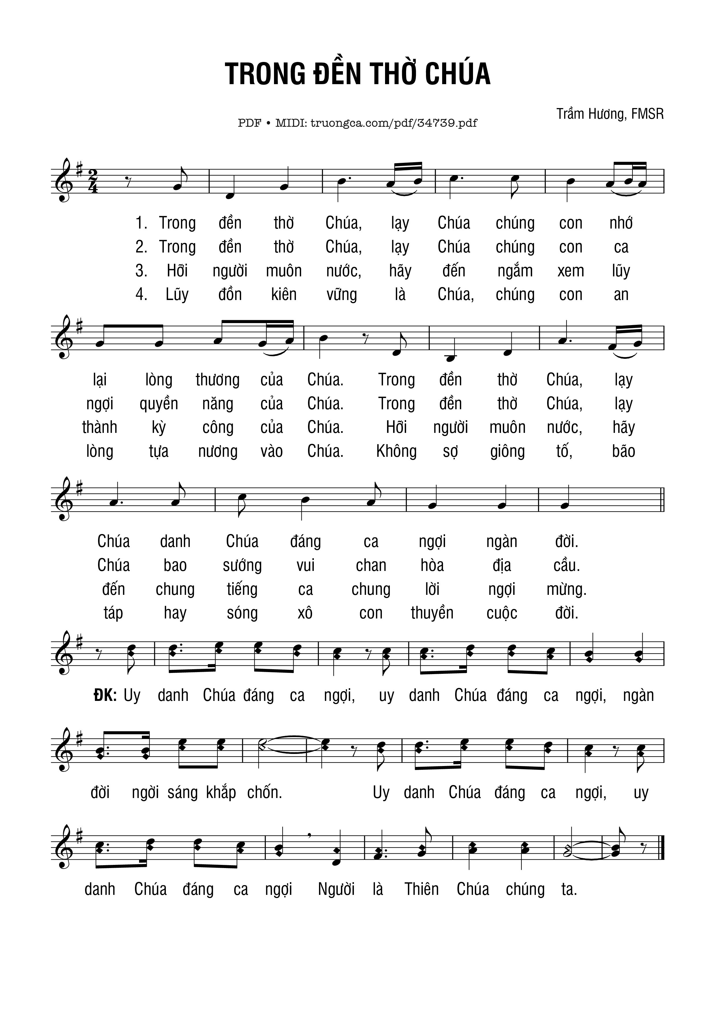 Trong Đền Thánh Chúa