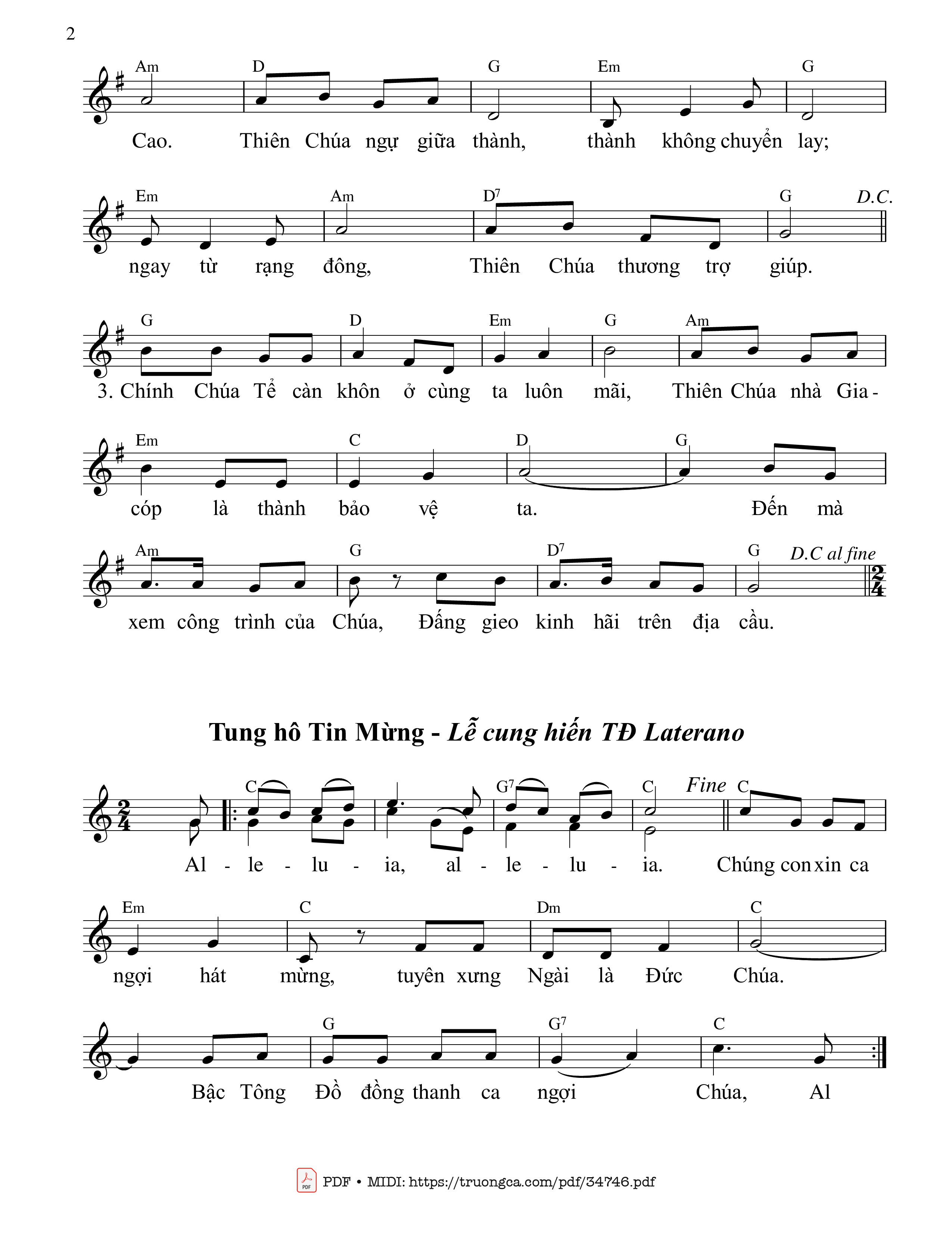 Một dòng sông chảy ra bao nhánh đem niềm vui cho thành của Chúa Trời, Trang 2