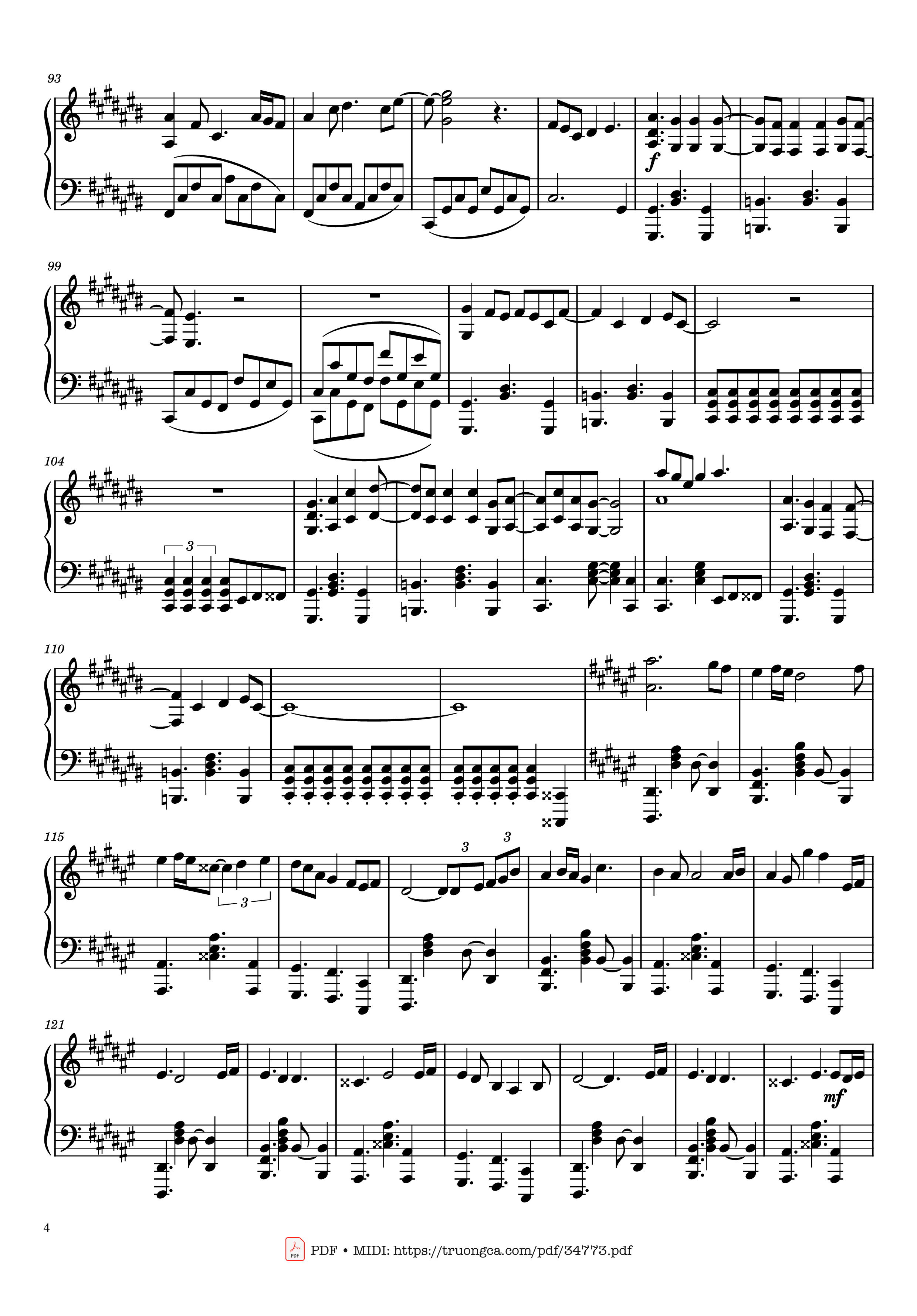 Page 4 of Sheet music PDF Piano Sweet Child o