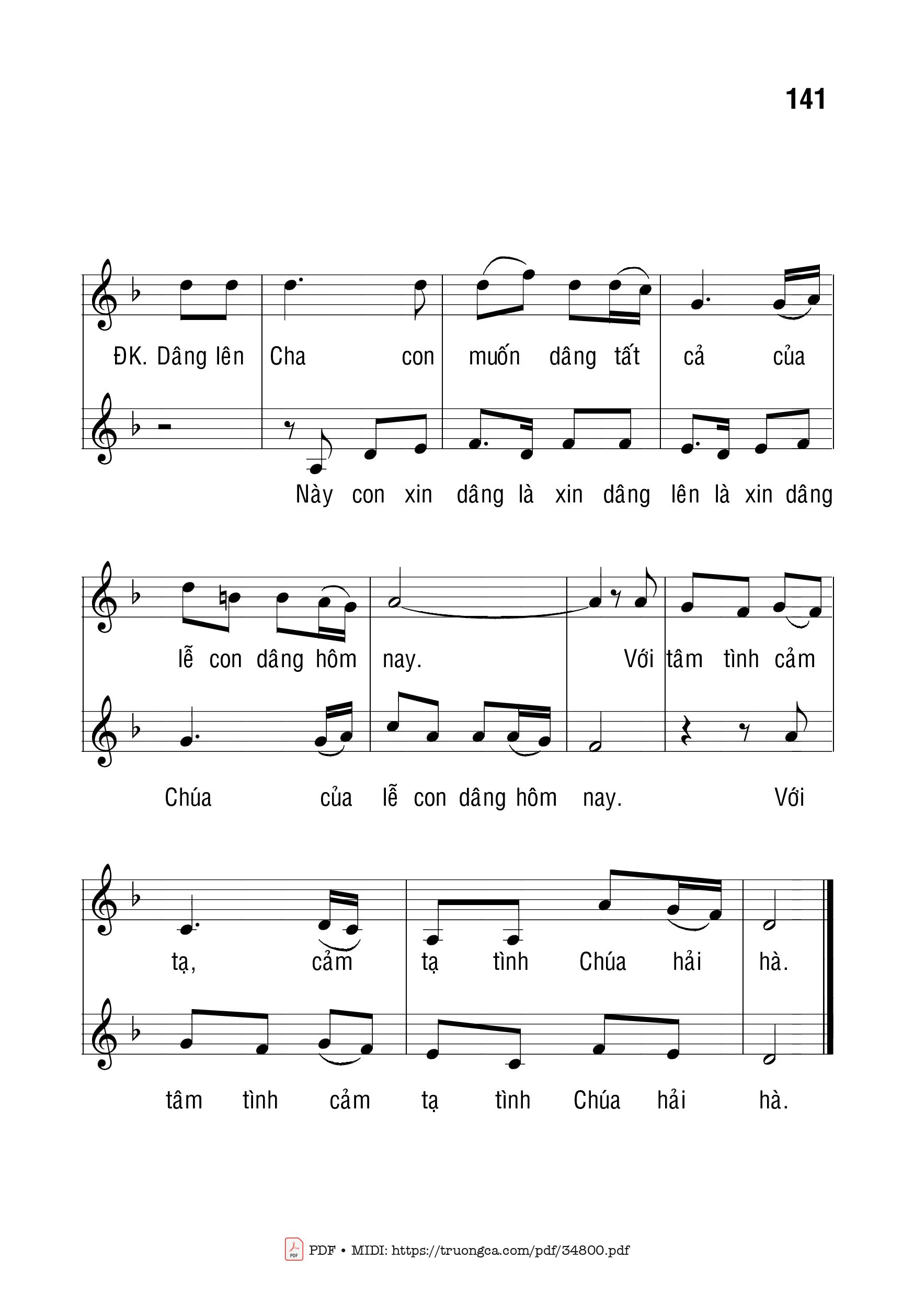 Page 2 of Sheet music PDF Trên Bàn Tay - Bạch Vân