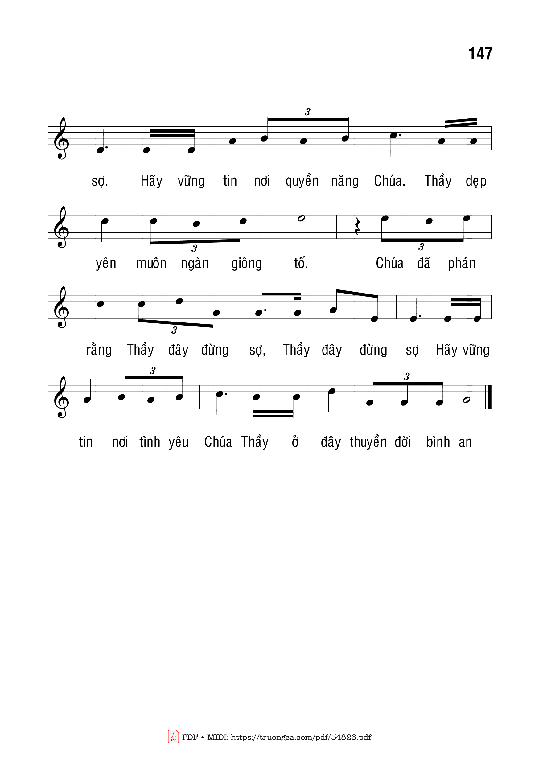 Xin cho con vững tin giữa biển đời ngàn cơn sóng xô, Trang 2