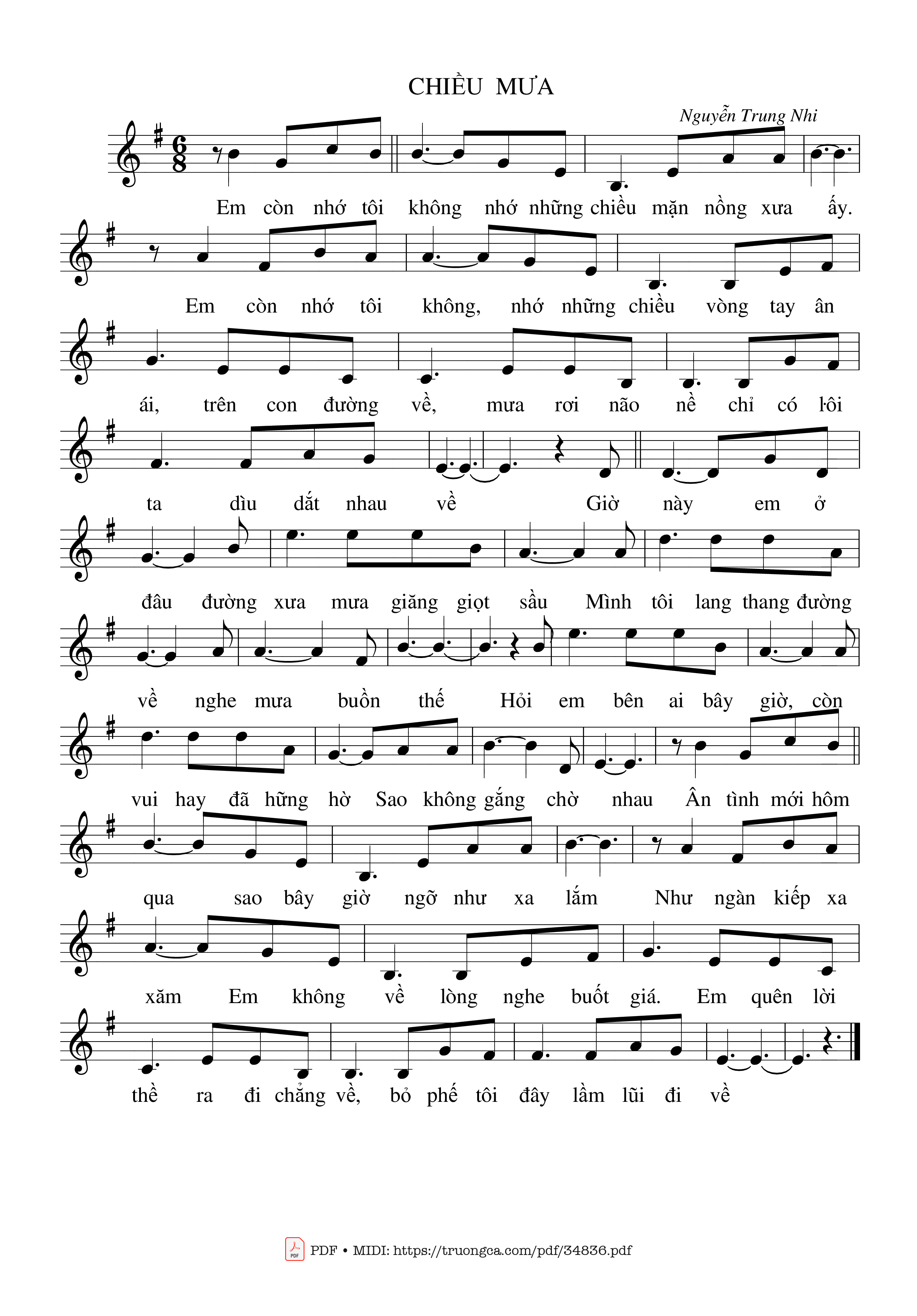 Chiều mưa - Nguyễn Trung Nhi