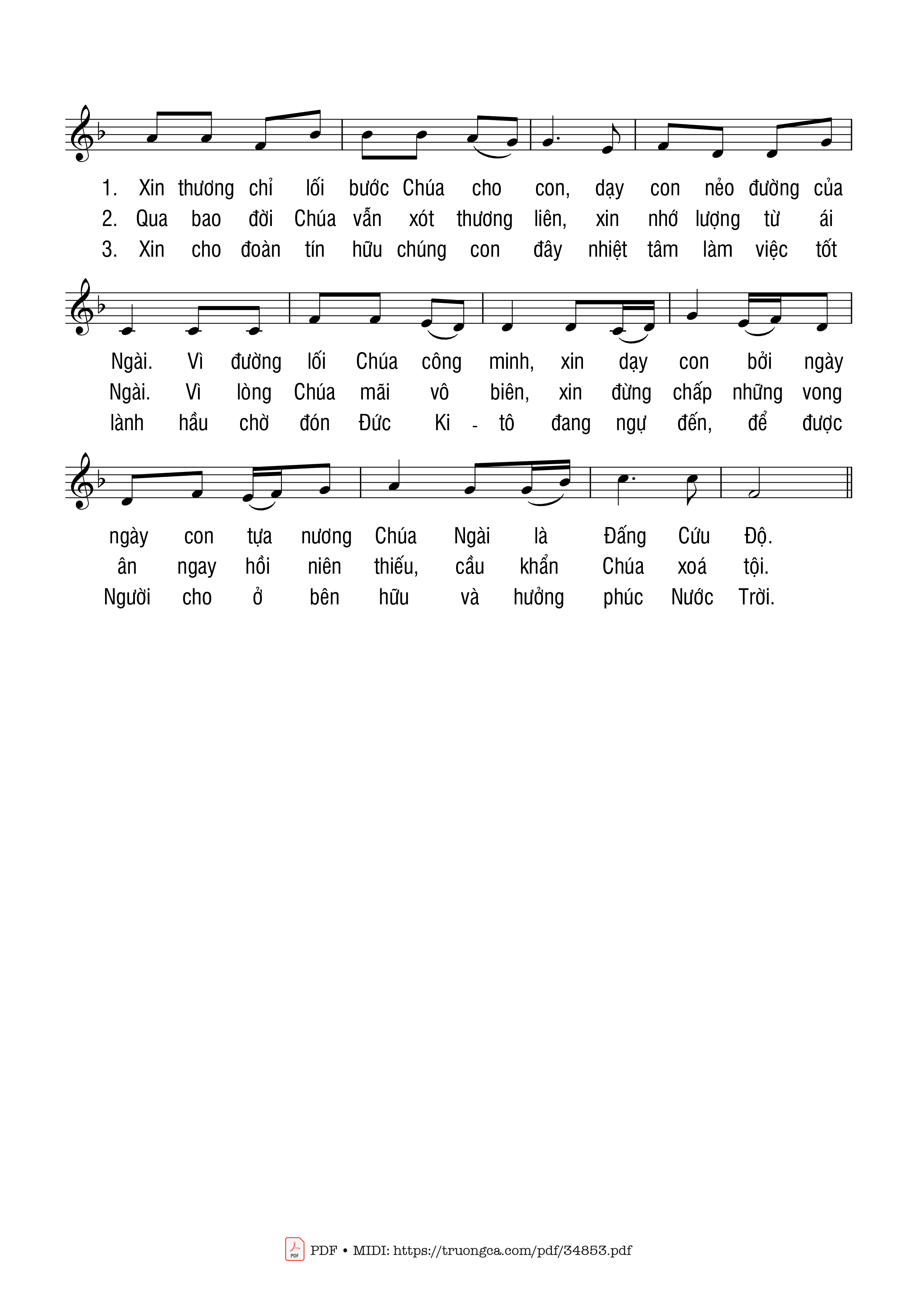Page 2 of Sheet music PDF Ca Nhập Lễ Chúa Nhật 1 Mùa Vọng - Kim Long