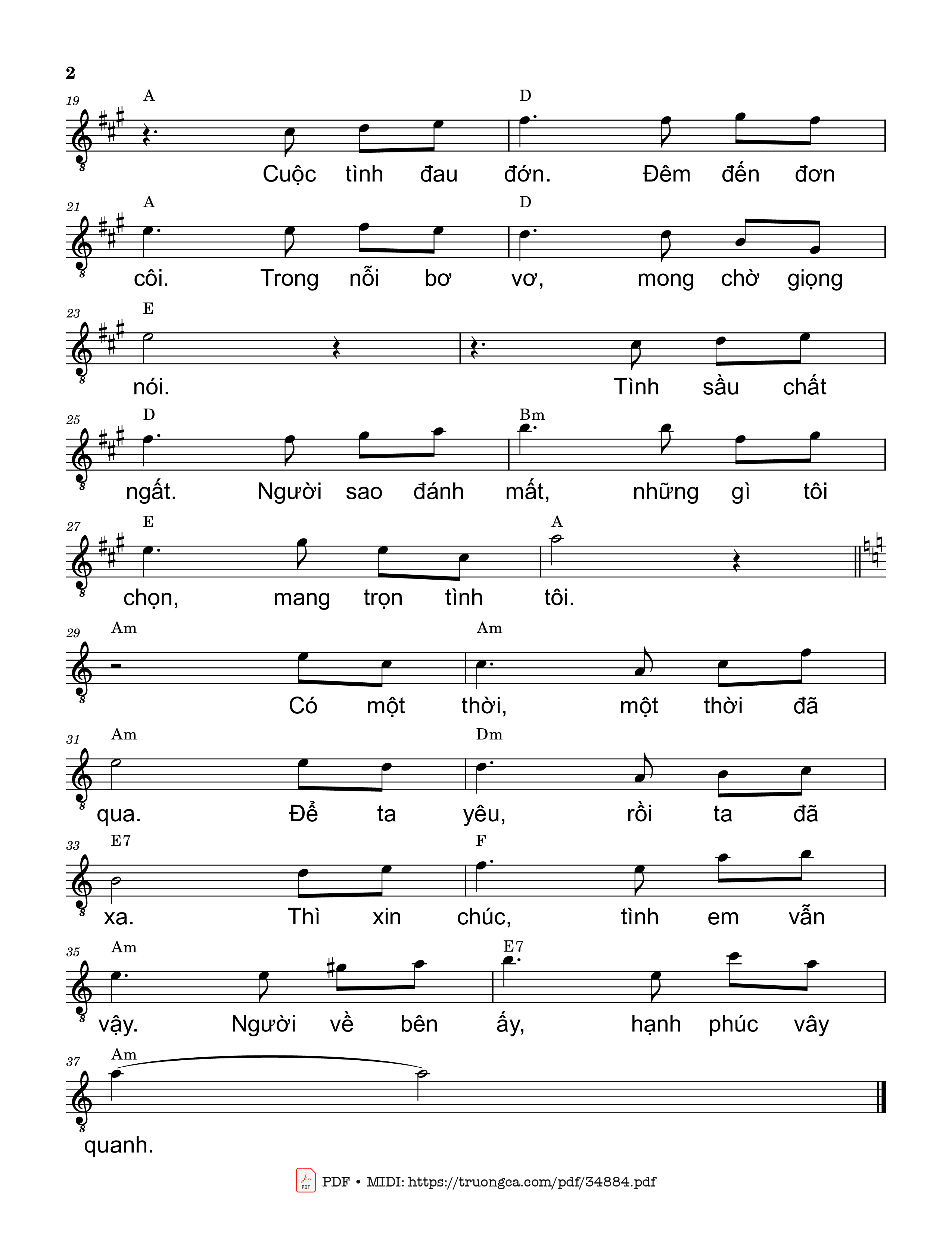 Page 2 of Sheet music PDF Có một thời - Trần Liêu