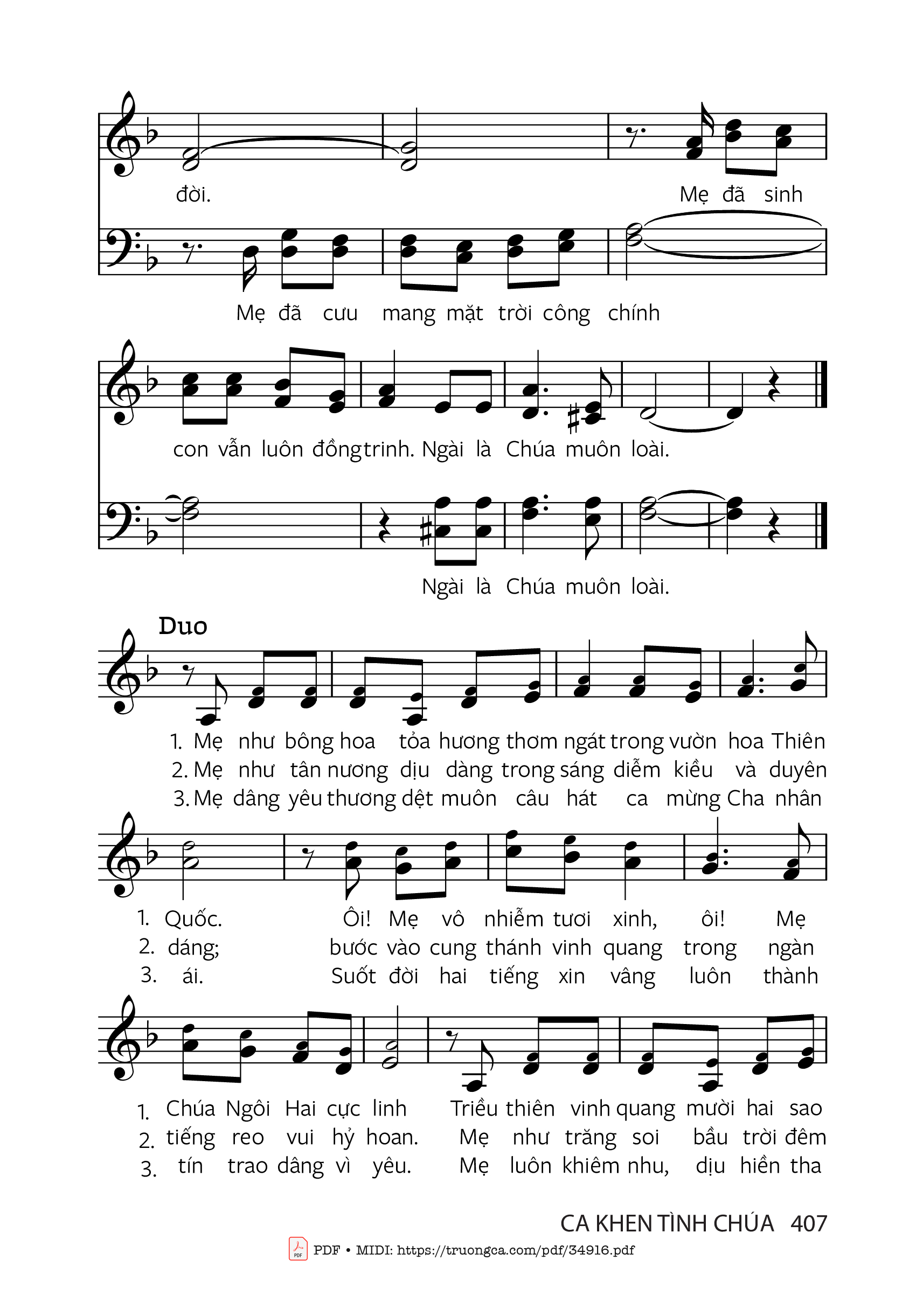 Lạy Đức Trinh Nữ Maria Mẹ đầy diễm phúc, Trang 2