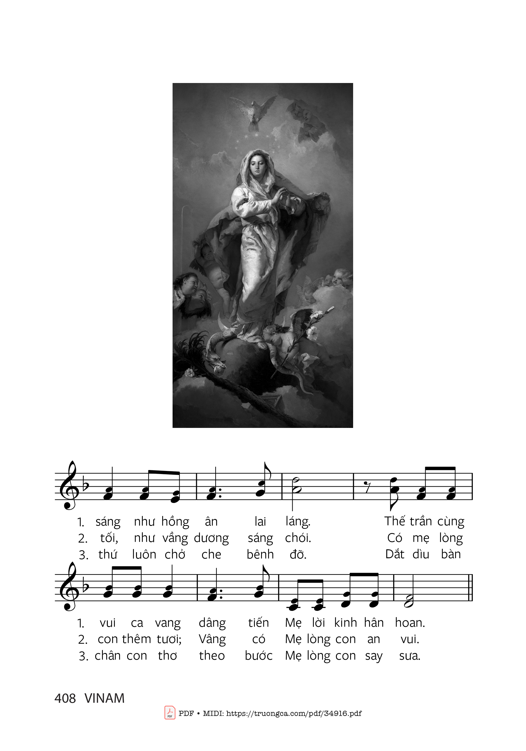 Lạy Đức Trinh Nữ Maria Mẹ đầy diễm phúc, Trang 3