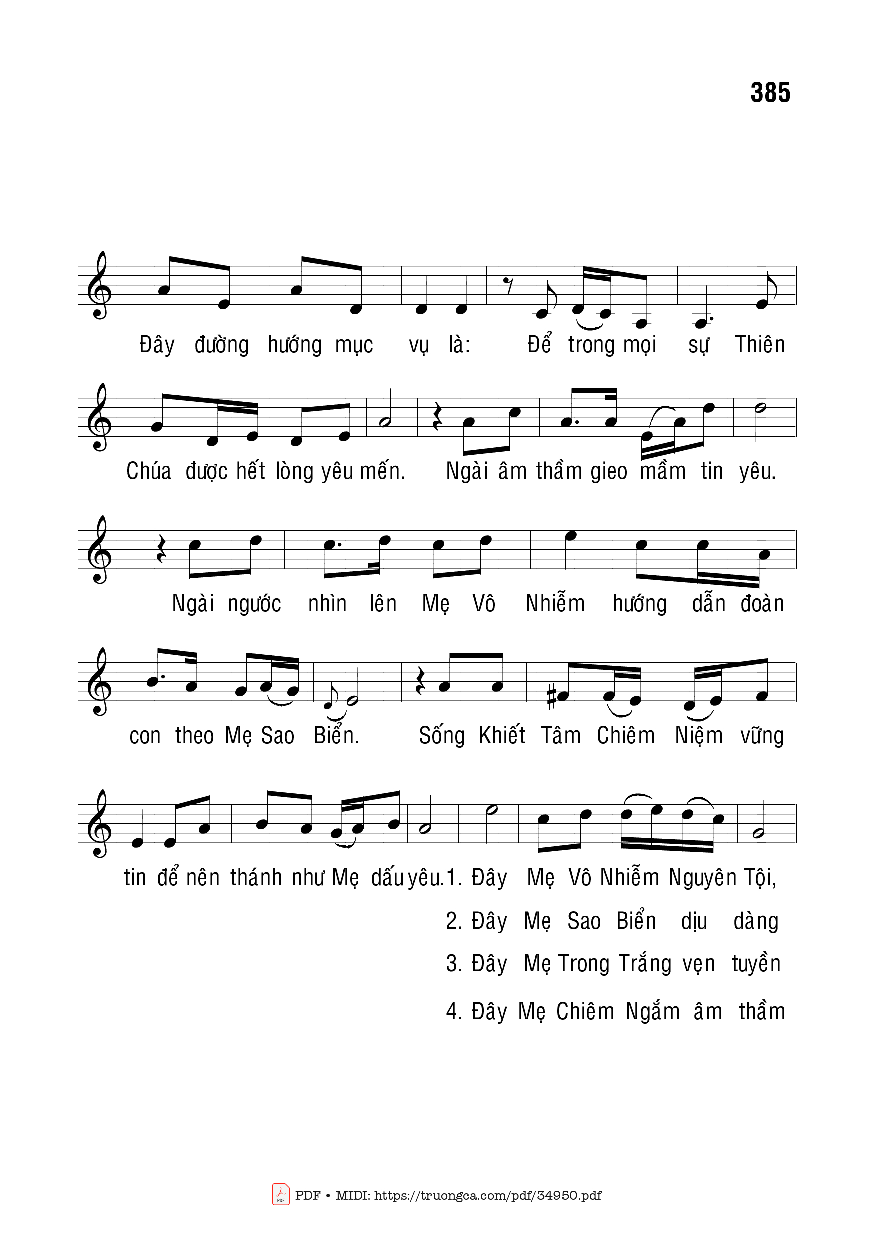 Page 2 of Sheet music PDF Hành Trình Mục Vụ Của Đức Cha Marcel Piquet Lợi - Bạch Vân