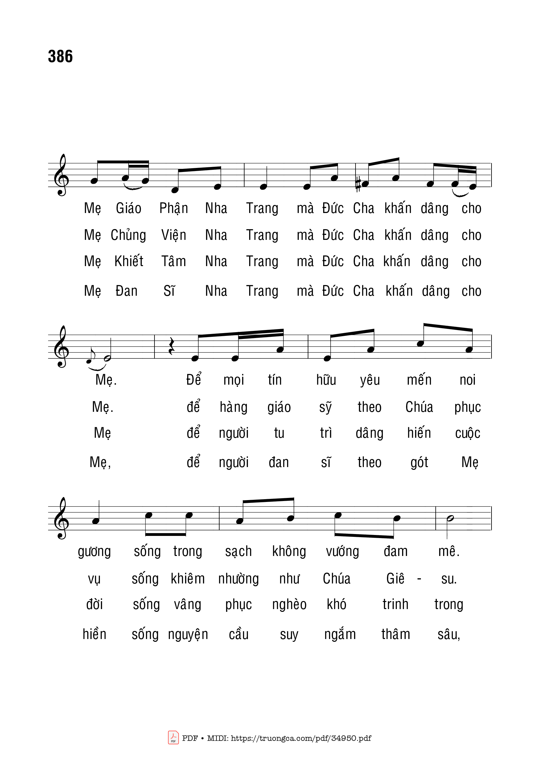 Page 3 of Sheet music PDF Hành Trình Mục Vụ Của Đức Cha Marcel Piquet Lợi - Bạch Vân