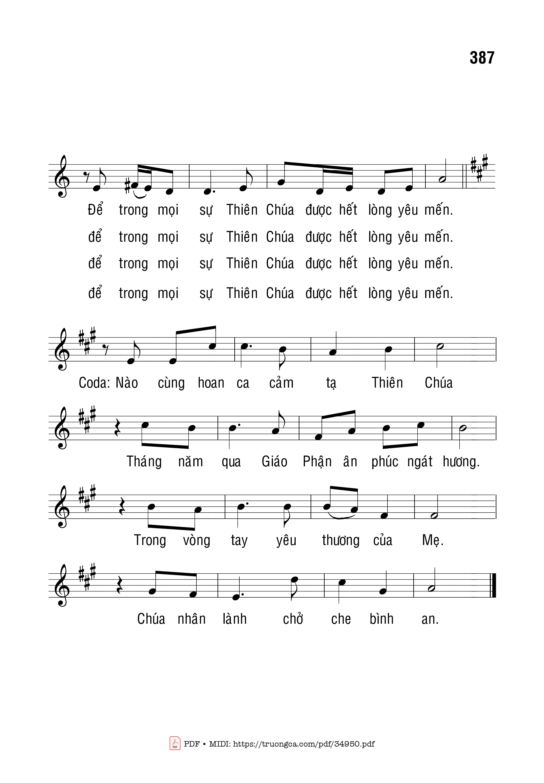 Page 4 of Sheet music PDF Hành Trình Mục Vụ Của Đức Cha Marcel Piquet Lợi - Bạch Vân