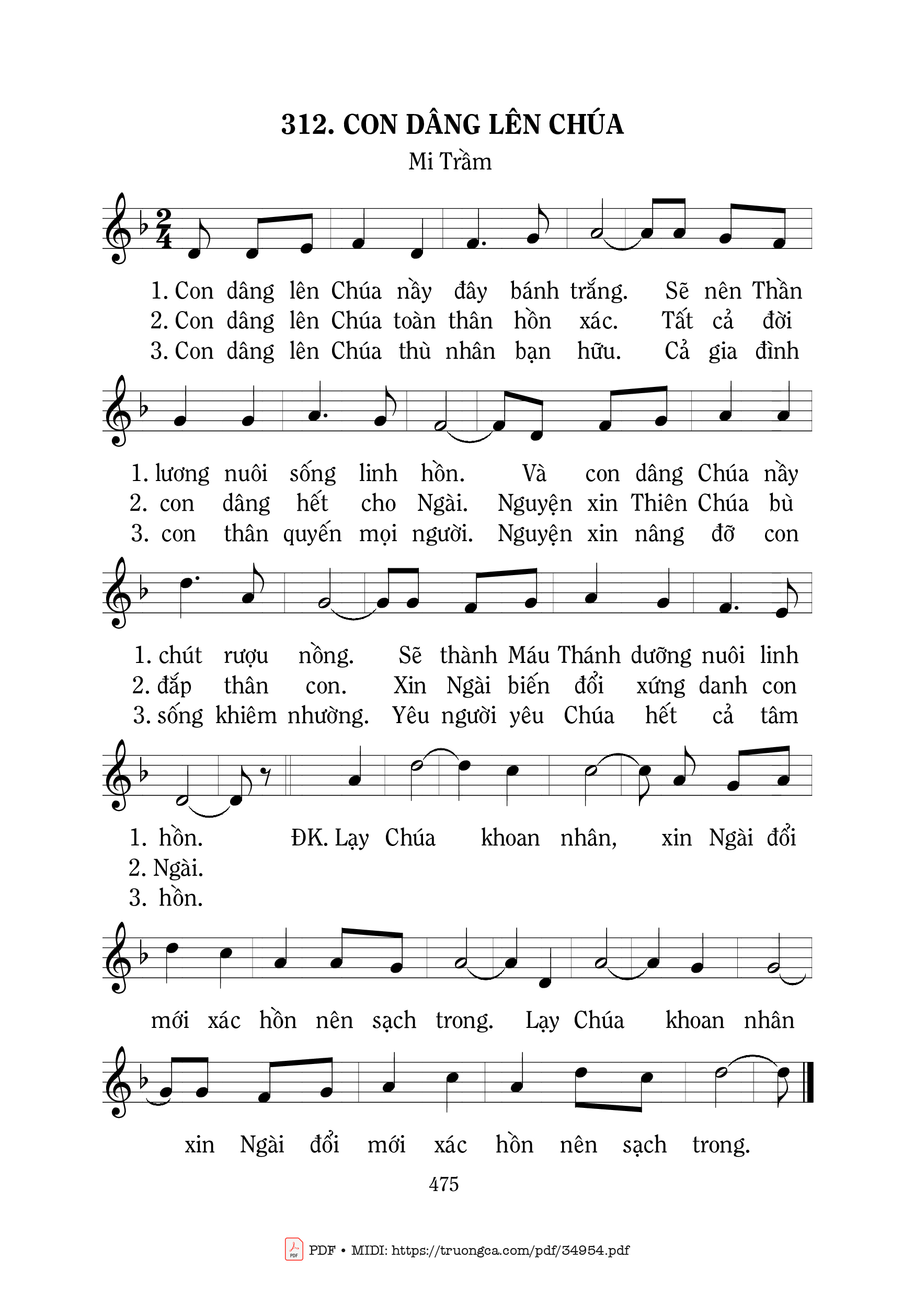 Con Dâng Lên Chúa