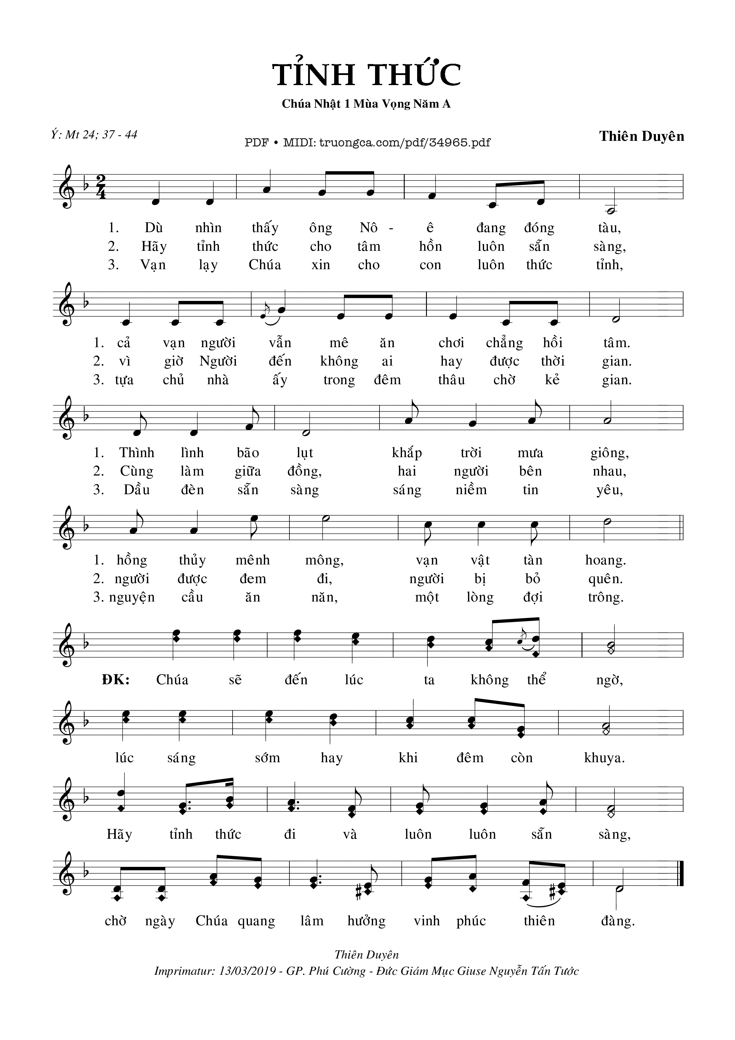 Tỉnh Thức - Thiên Duyên