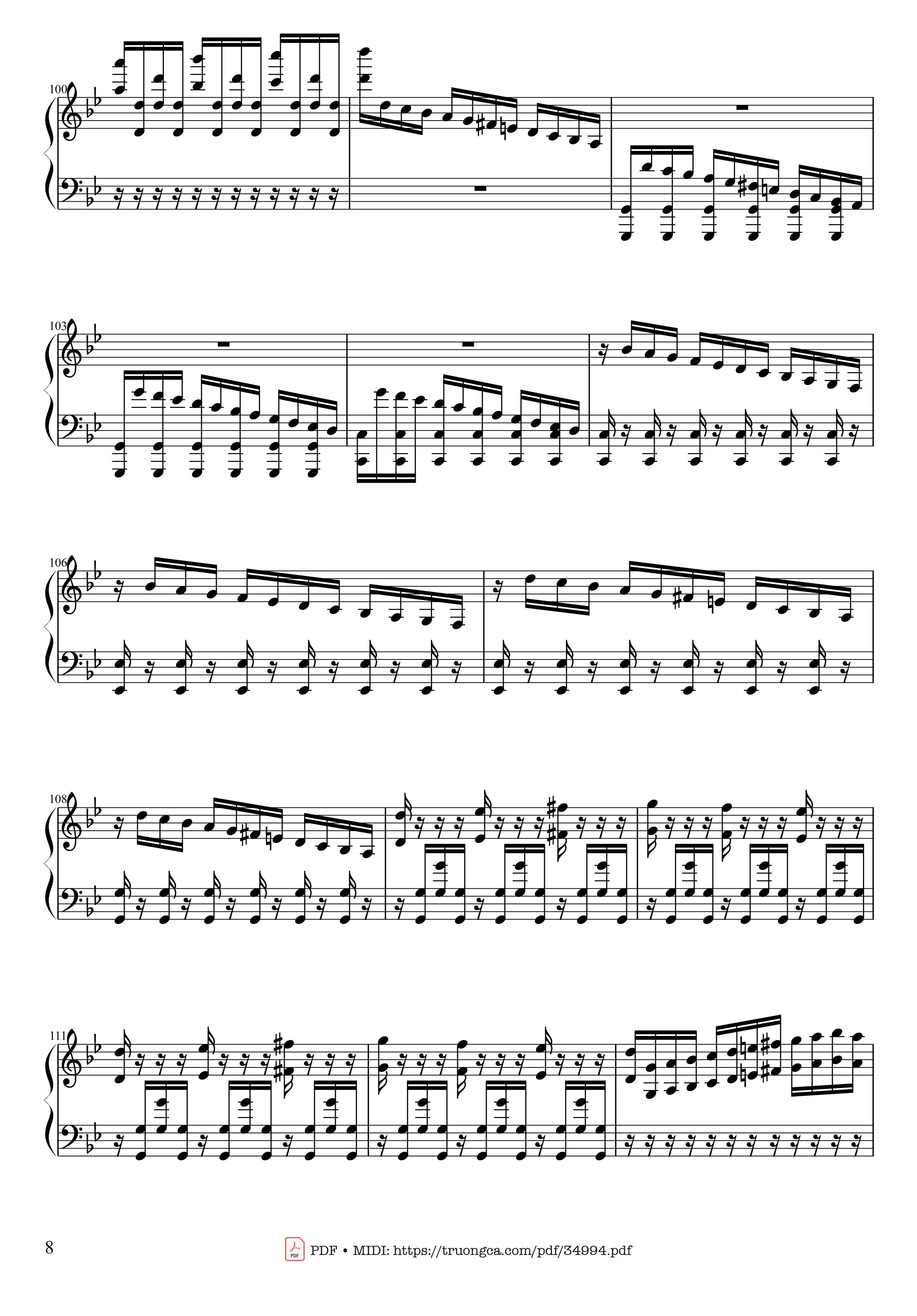 Page 8 of Sheet music PDF Piano Summer - Vivaldi - Presto Piano - Antonio Vivaldi