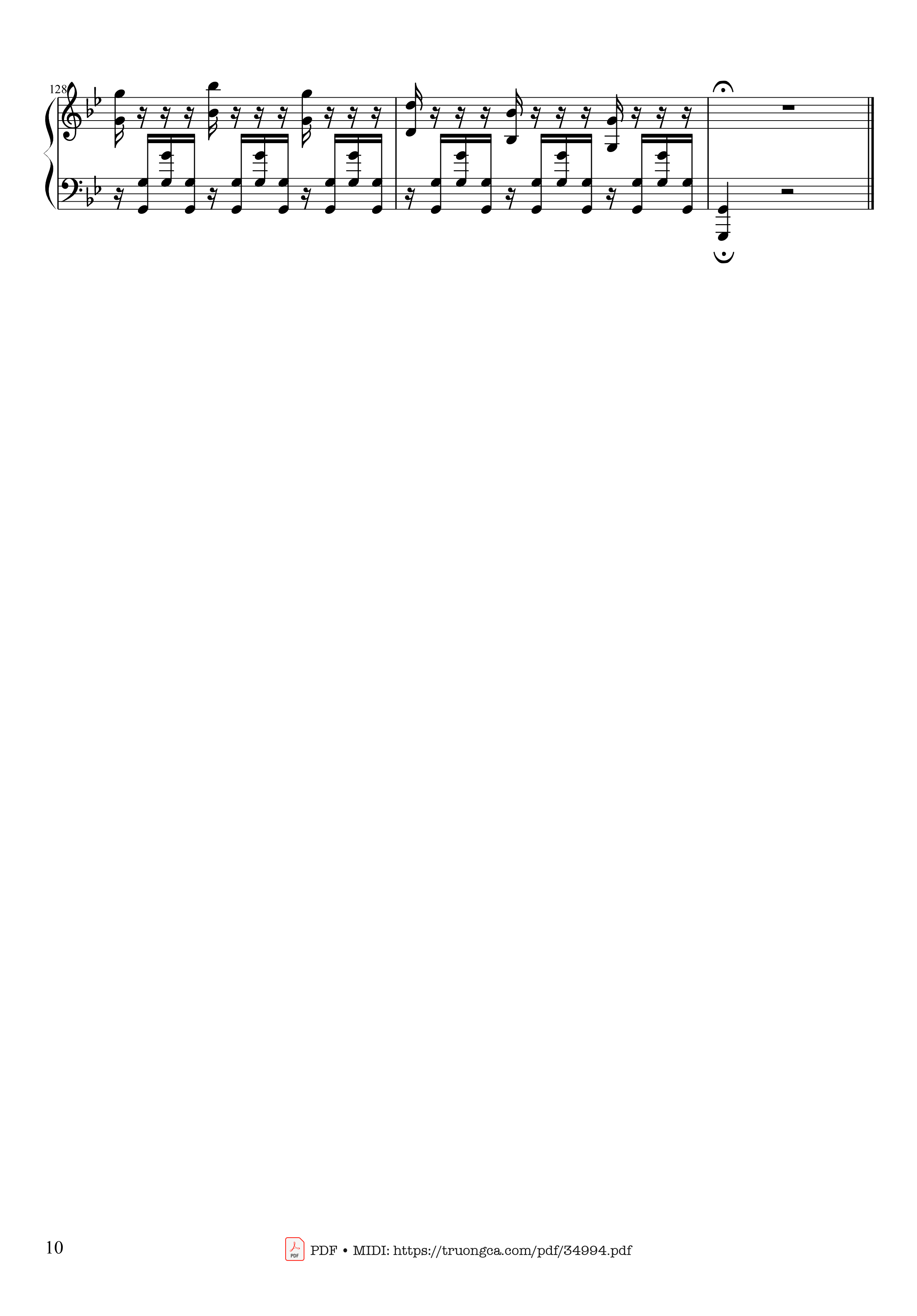Page 10 of Sheet music PDF Piano Summer - Vivaldi - Presto Piano - Antonio Vivaldi