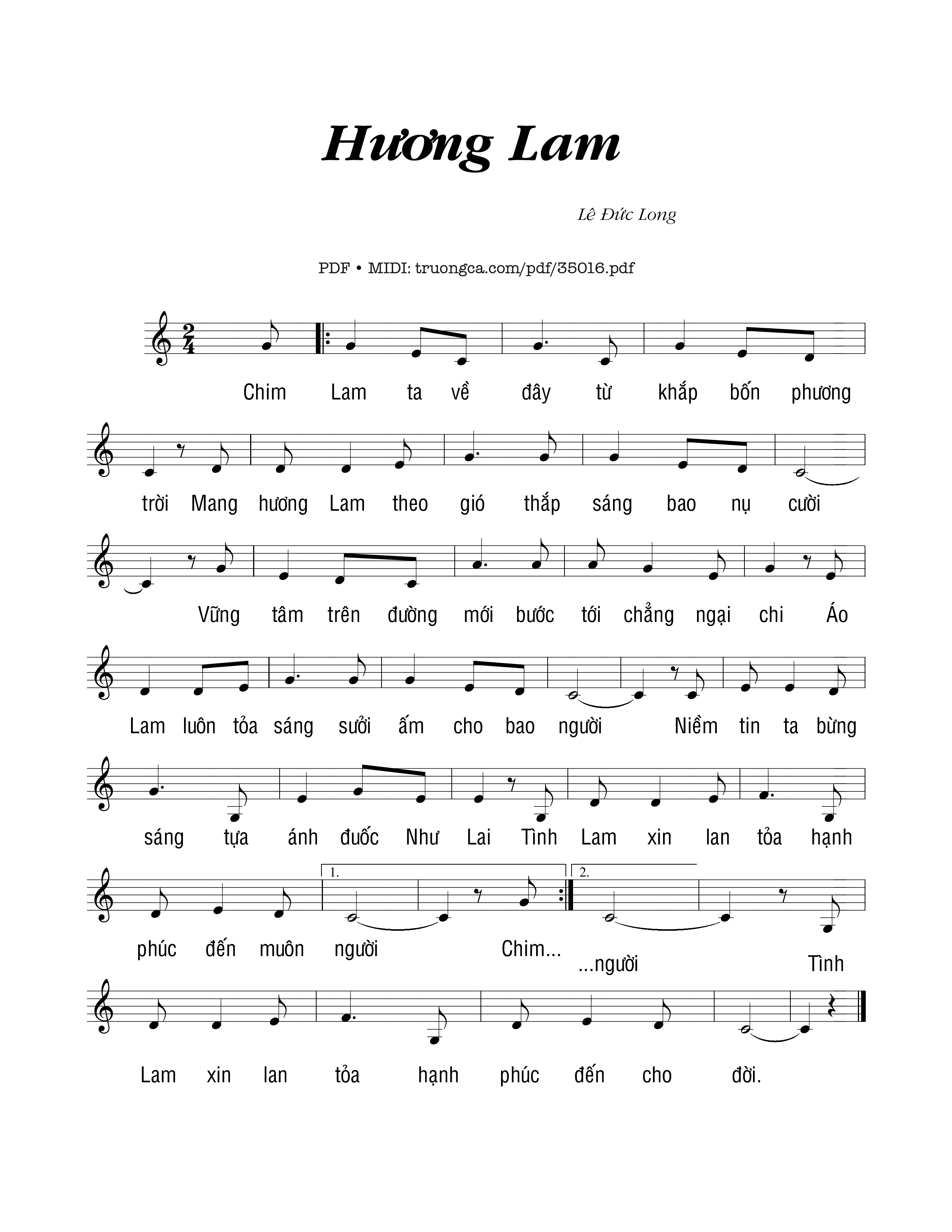 Hương lam - Lê Đức Long