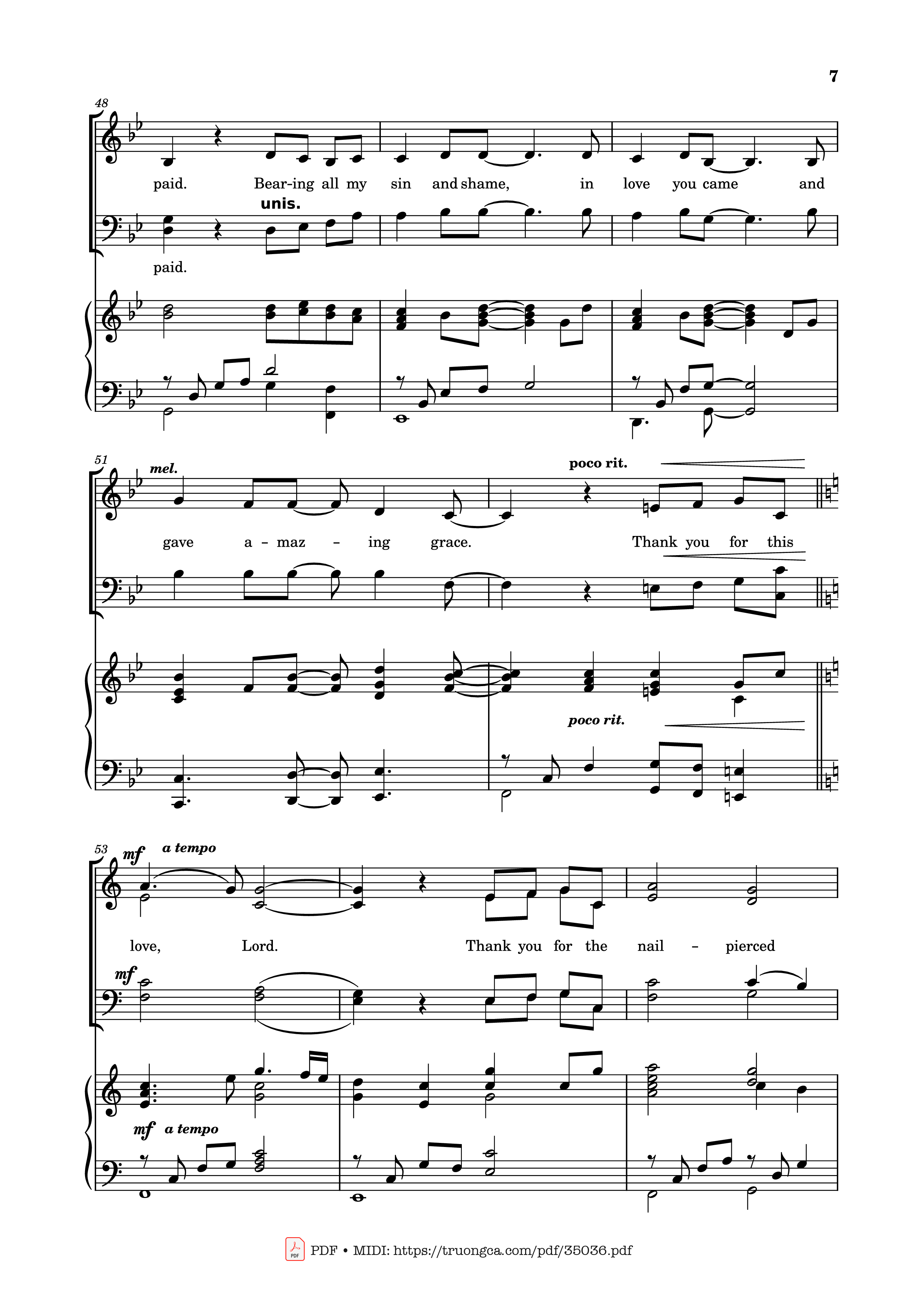 Page 7 of Sheet music PDF Piano Worthy is the Lamb Piano - DARLENE ZSCHECH