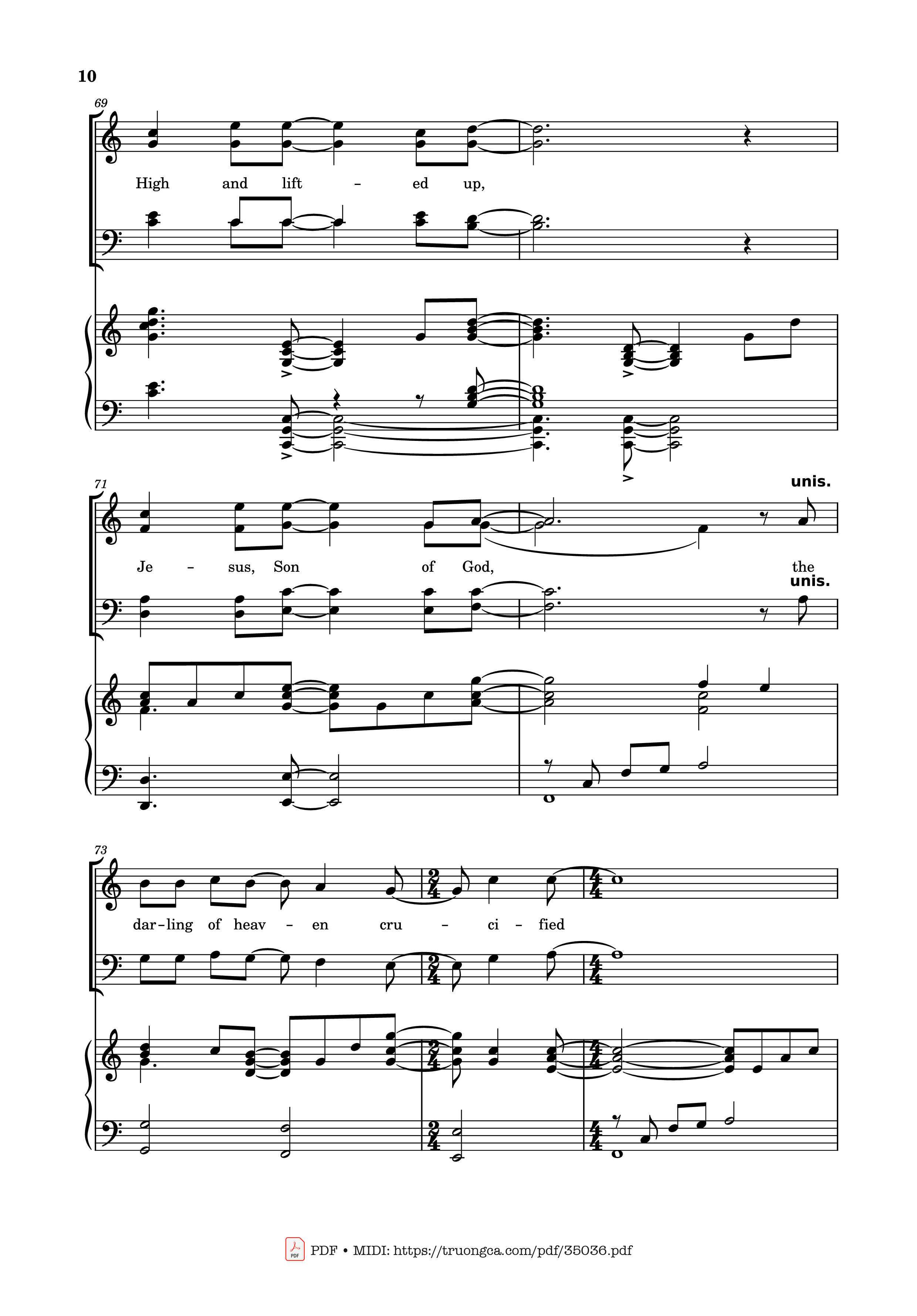 Page 10 of Sheet music PDF Piano Worthy is the Lamb Piano - DARLENE ZSCHECH