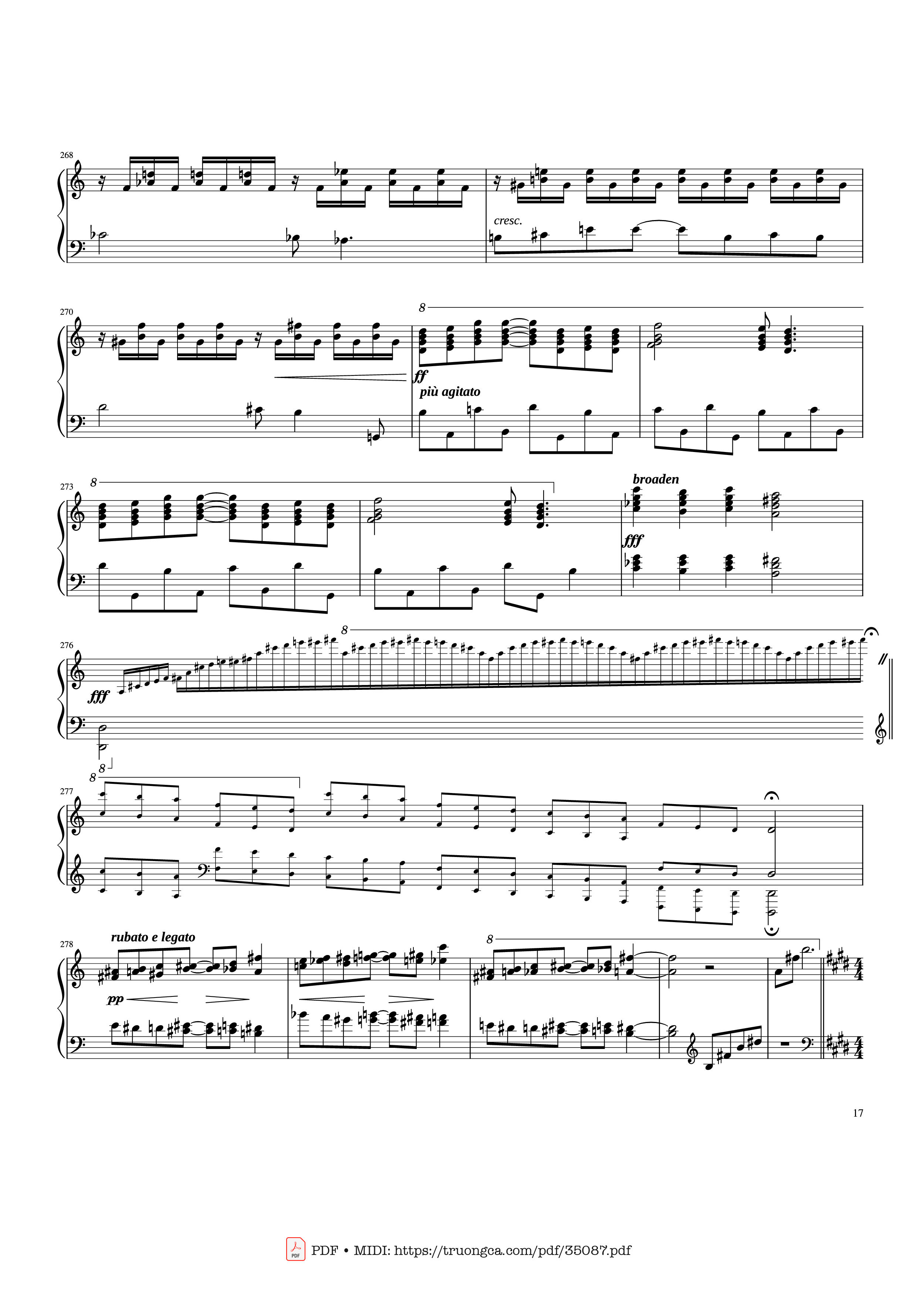 Page 17 of Sheet music PDF Piano Rhapsody in Blue Piano - George Gershwin
