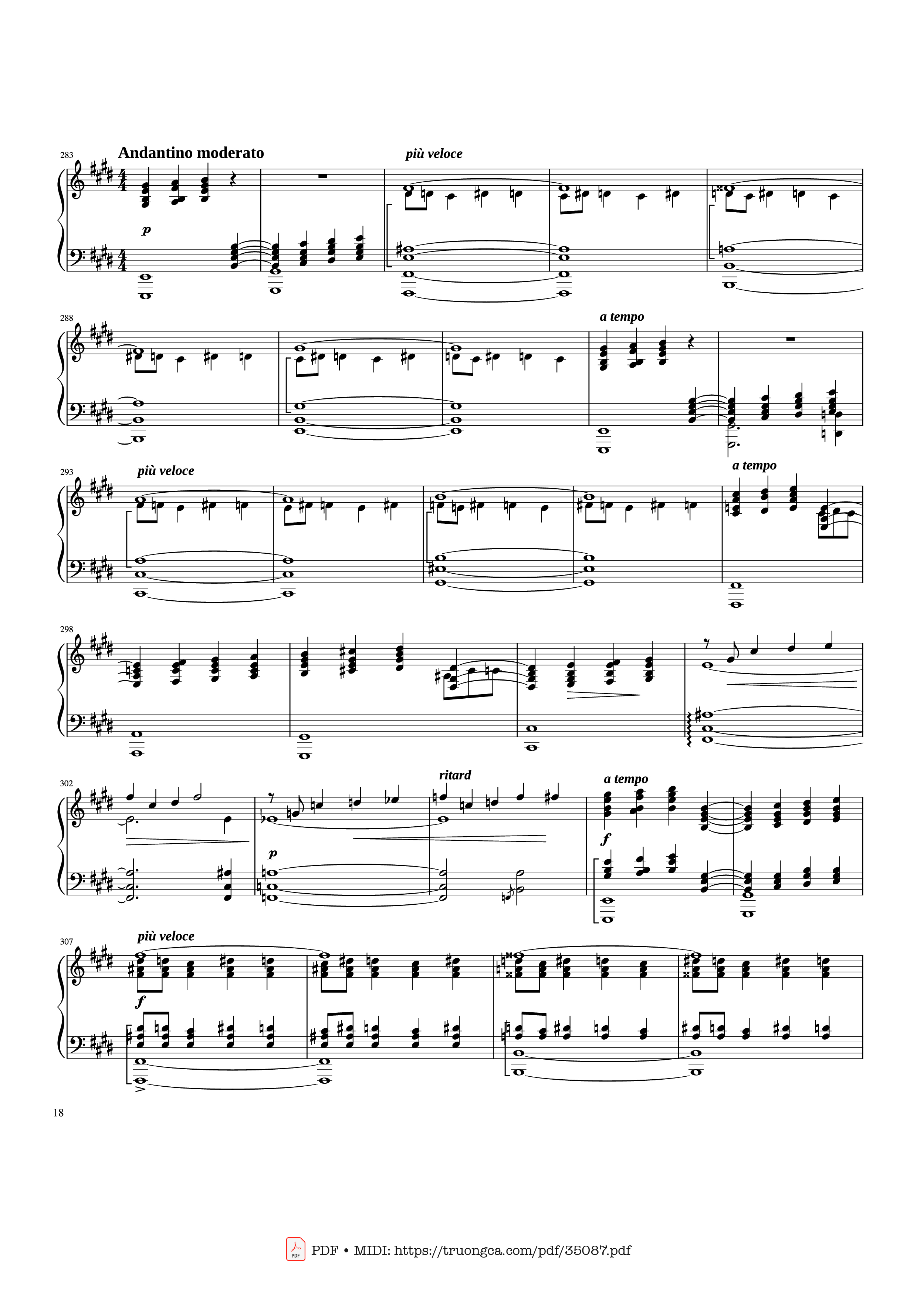 Page 18 of Sheet music PDF Piano Rhapsody in Blue Piano - George Gershwin