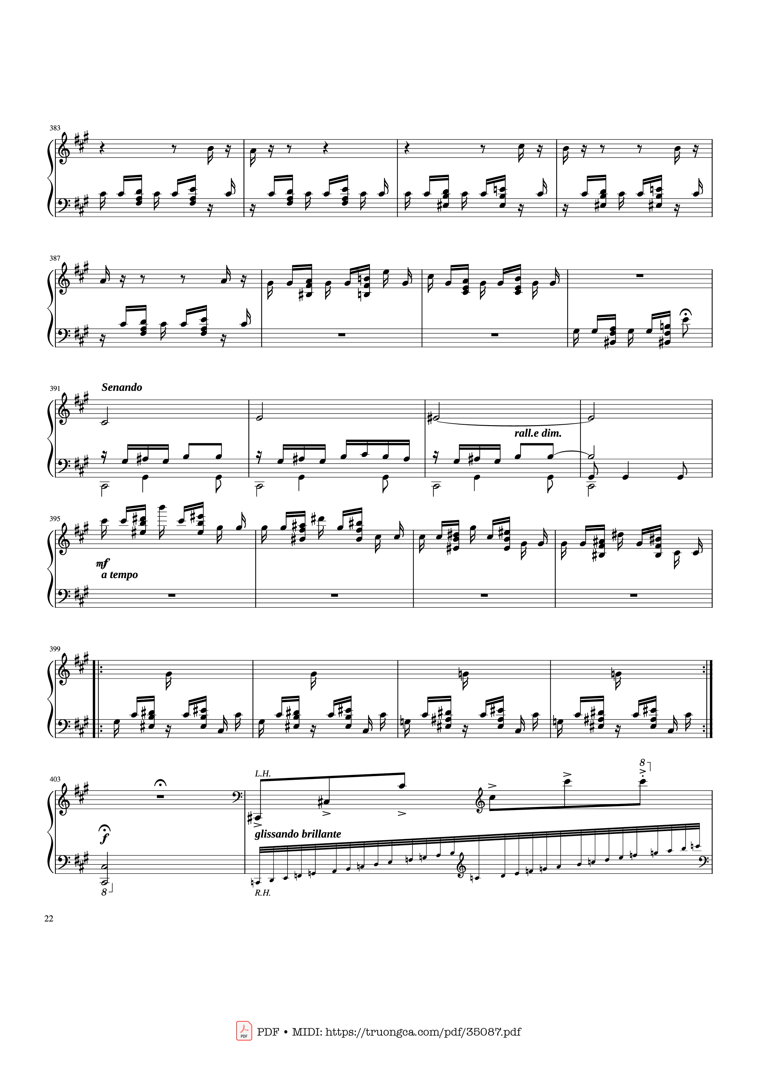 Page 22 of Sheet music PDF Piano Rhapsody in Blue Piano - George Gershwin